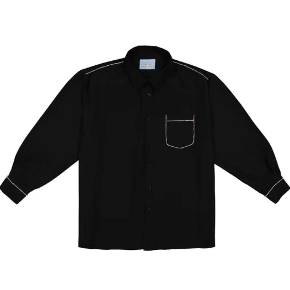 OMELIA - Redesigned Shirt 10 Black, buy at DOORS NYC