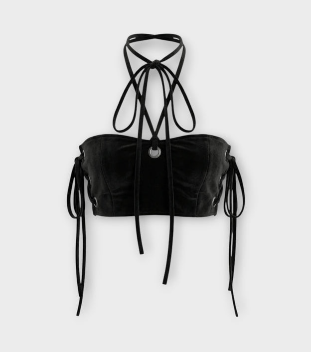 Black Velvet Top