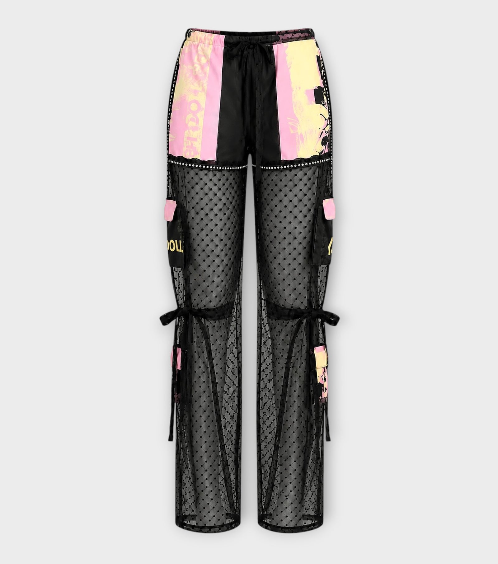 Multicolor Mesh Pants