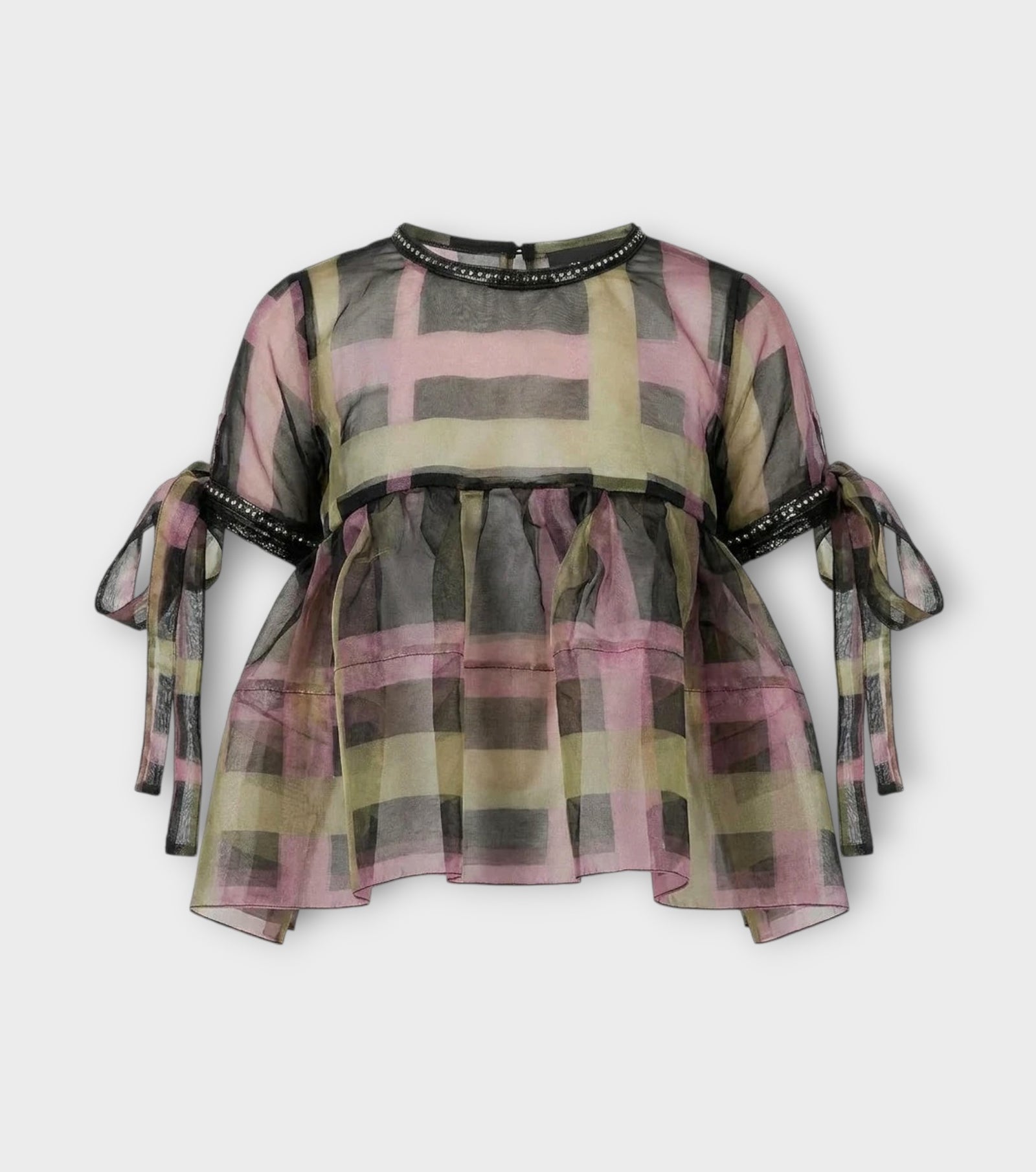 Multicolor Organza Top