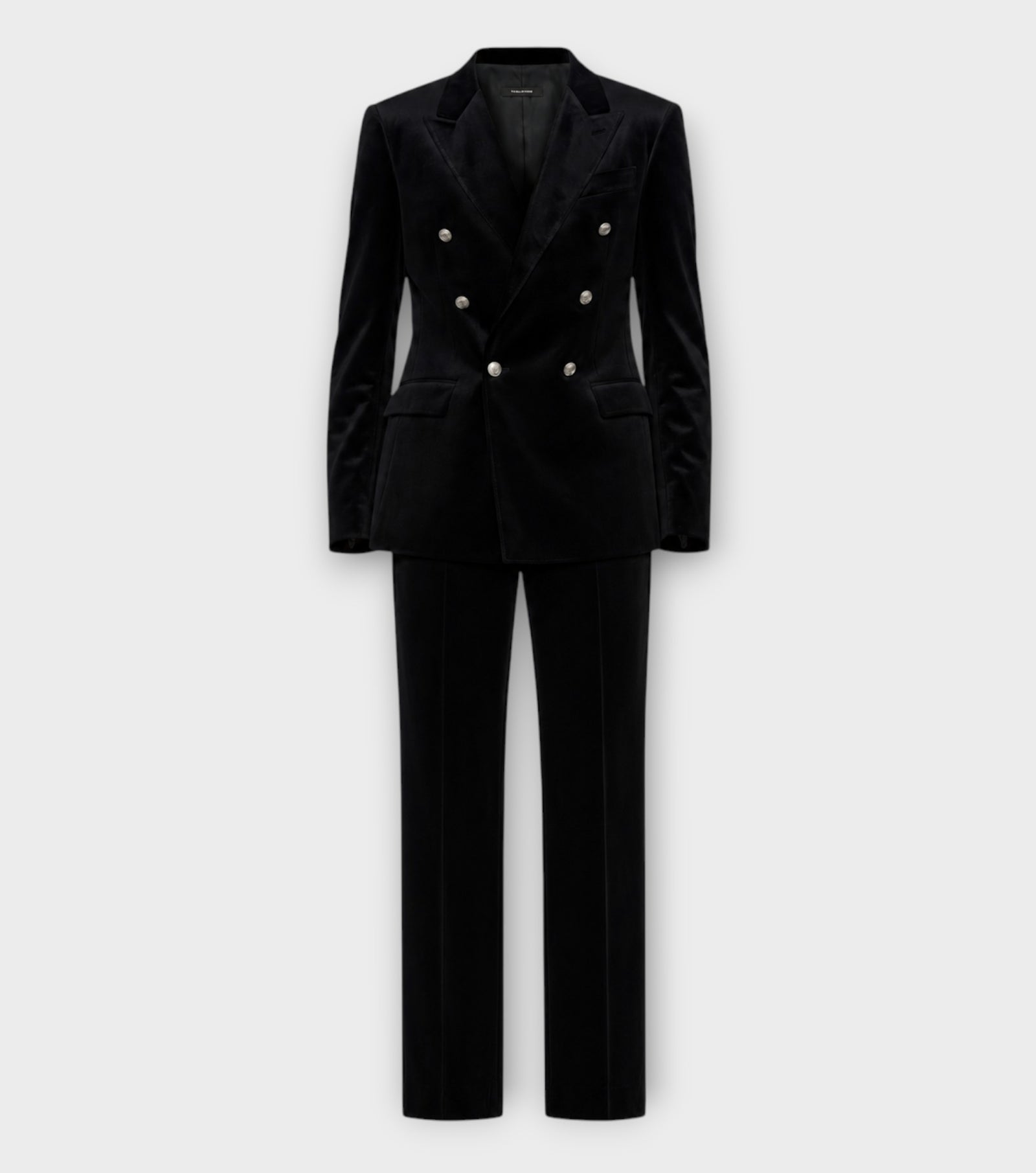 Black Velvet Double-Breasted Suit