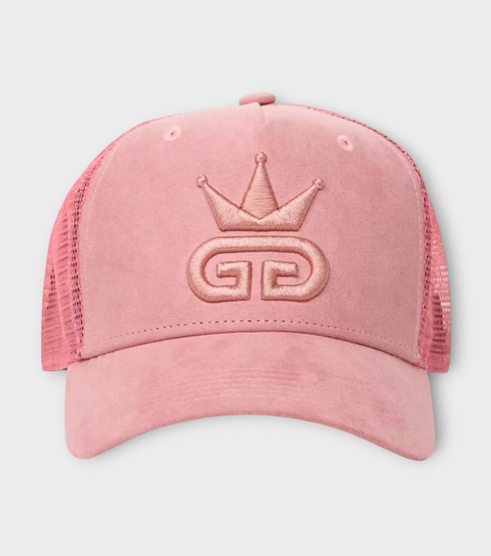Pink Suede Mesh Hat