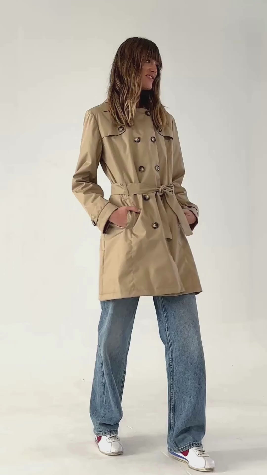 Beige Manhattan Trench Coat