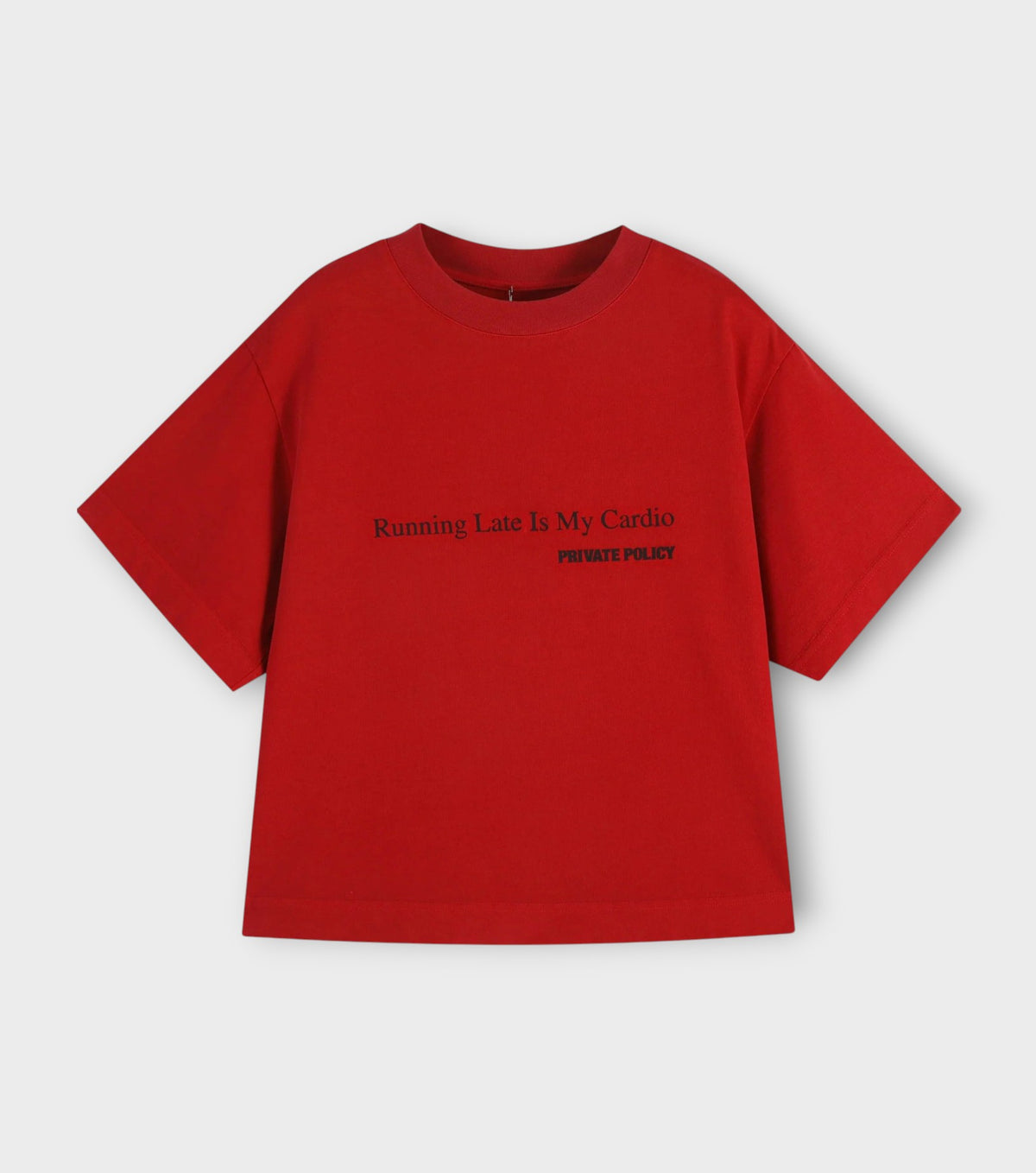 Red Graphic Slogan T-Shirt