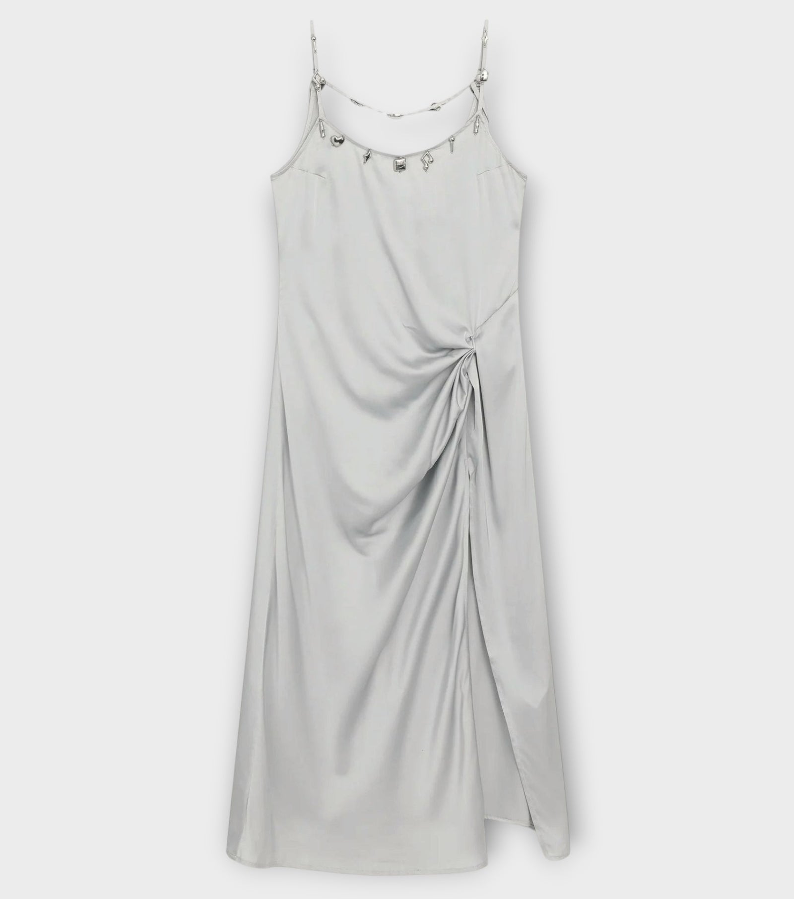 Silver Charm Slip Dress