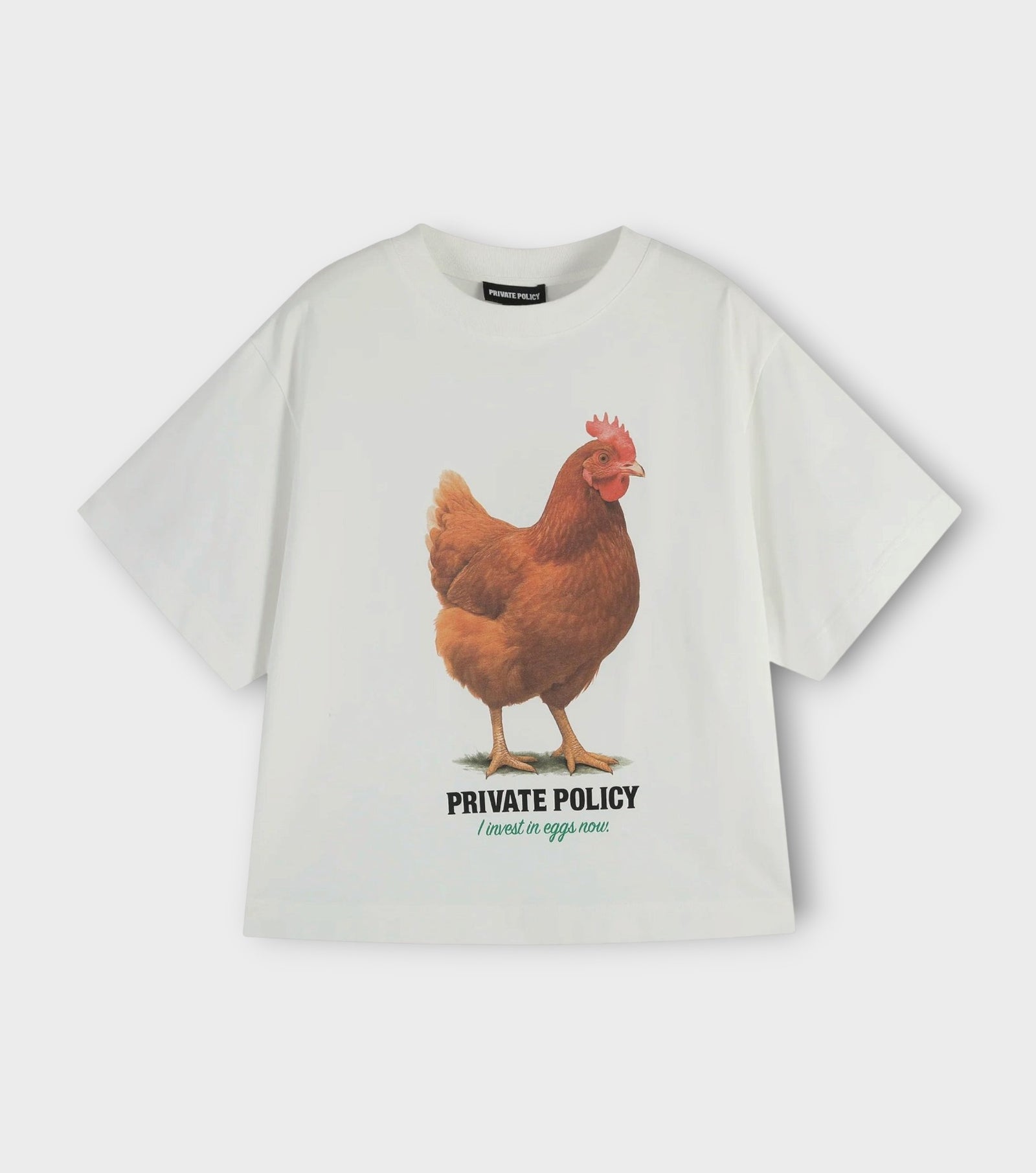 White Chicken Graphic T-Shirt