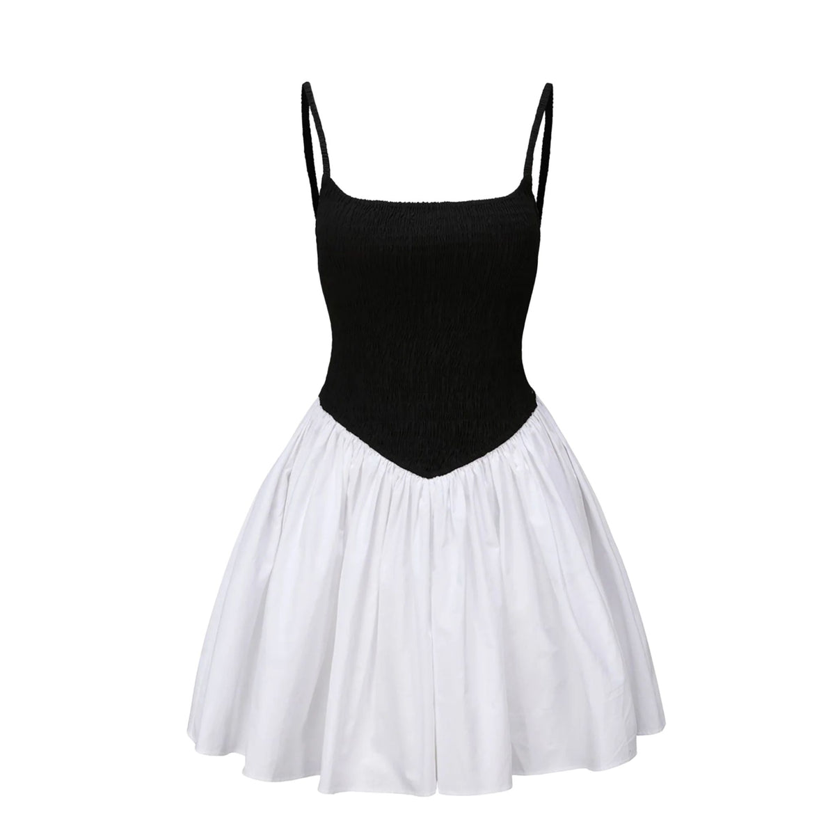 Smocked Mini | Black &amp; White