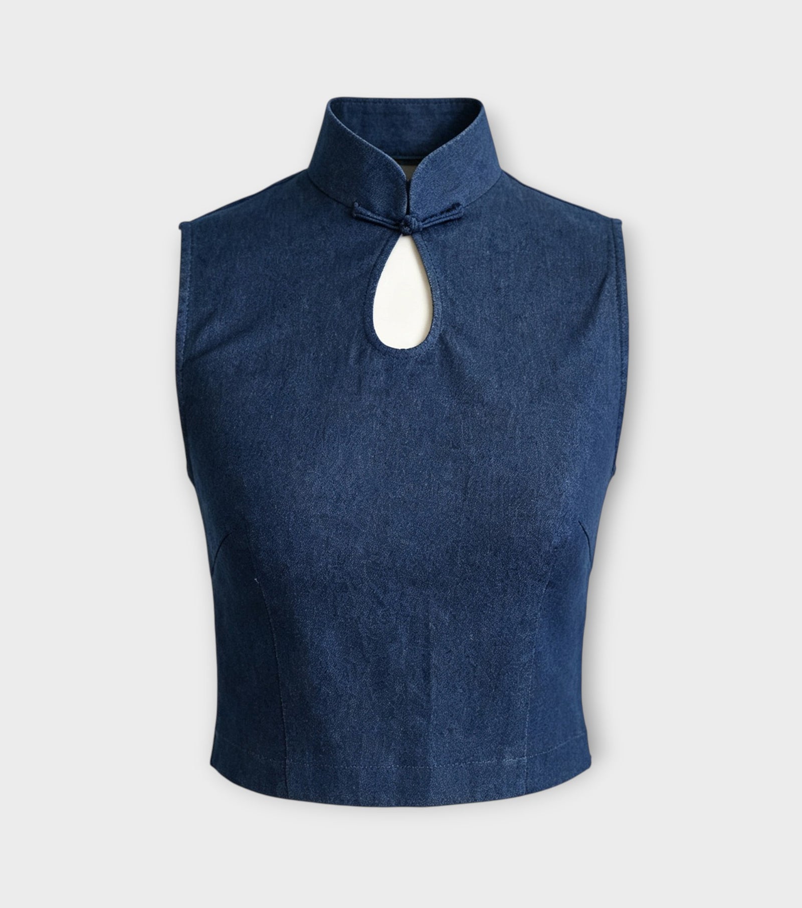 Blue Keyhole Top
