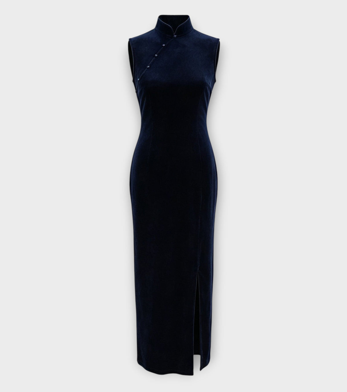 Blue Velvet Qipao