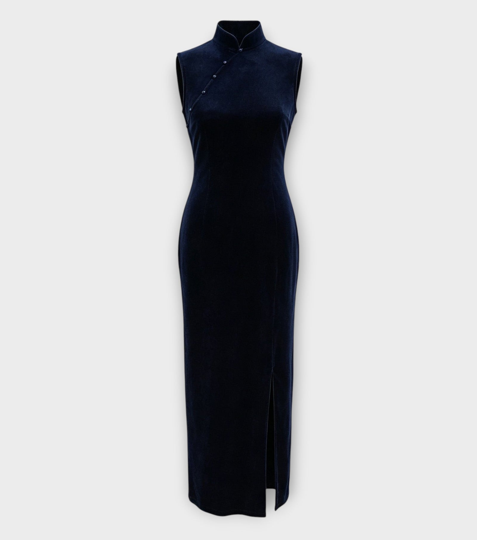 Blue Velvet Qipao