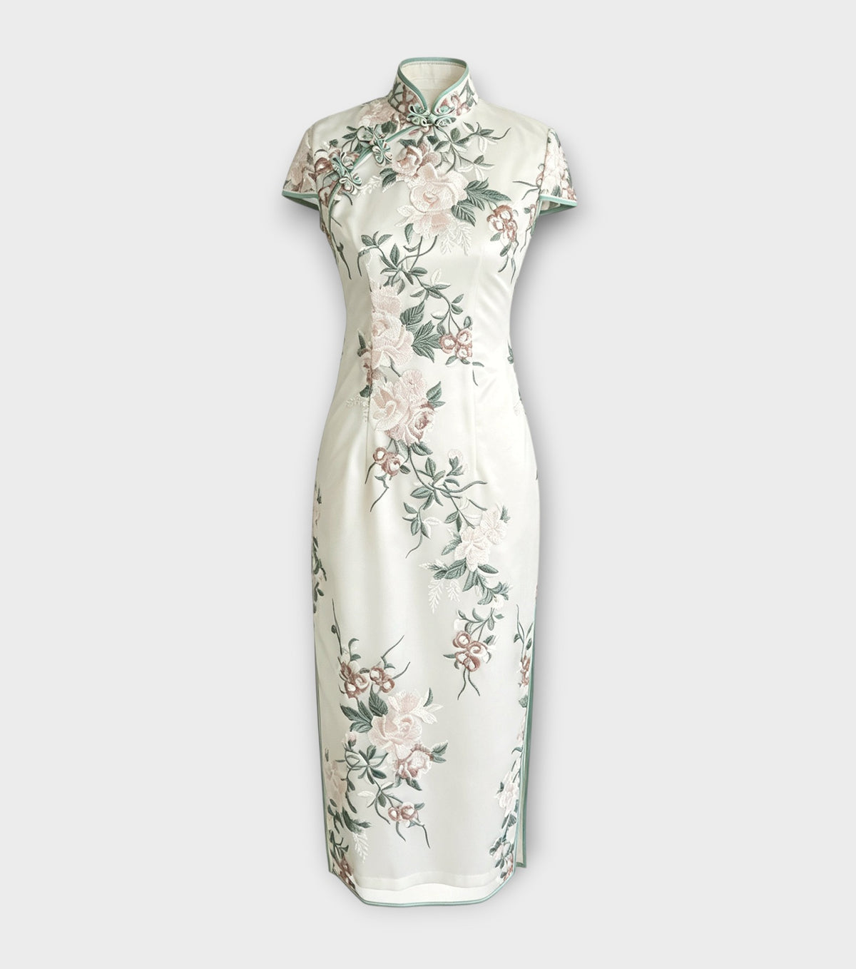 White Lace Qipao