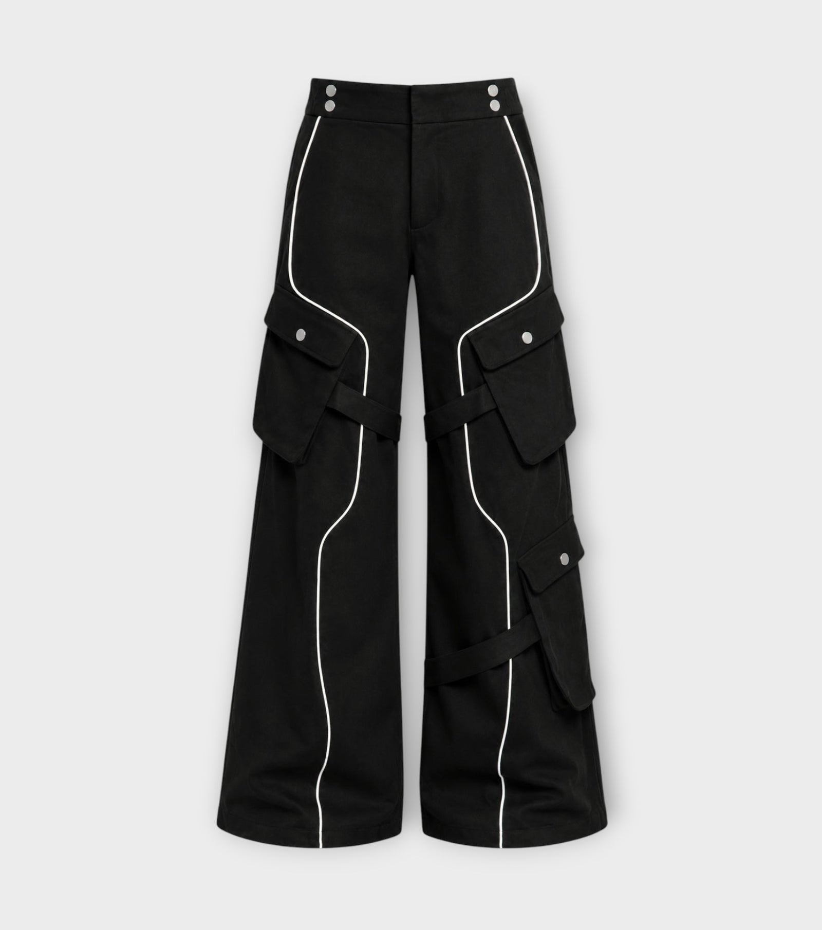 REFLECTIVE CARGO Pants | Black | PR Sample