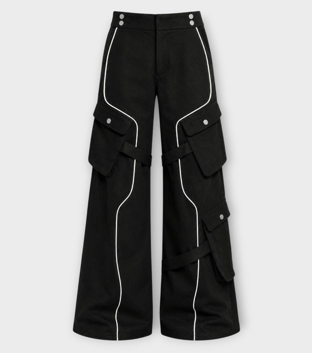 REFLECTIVE CARGO Pants | Black
