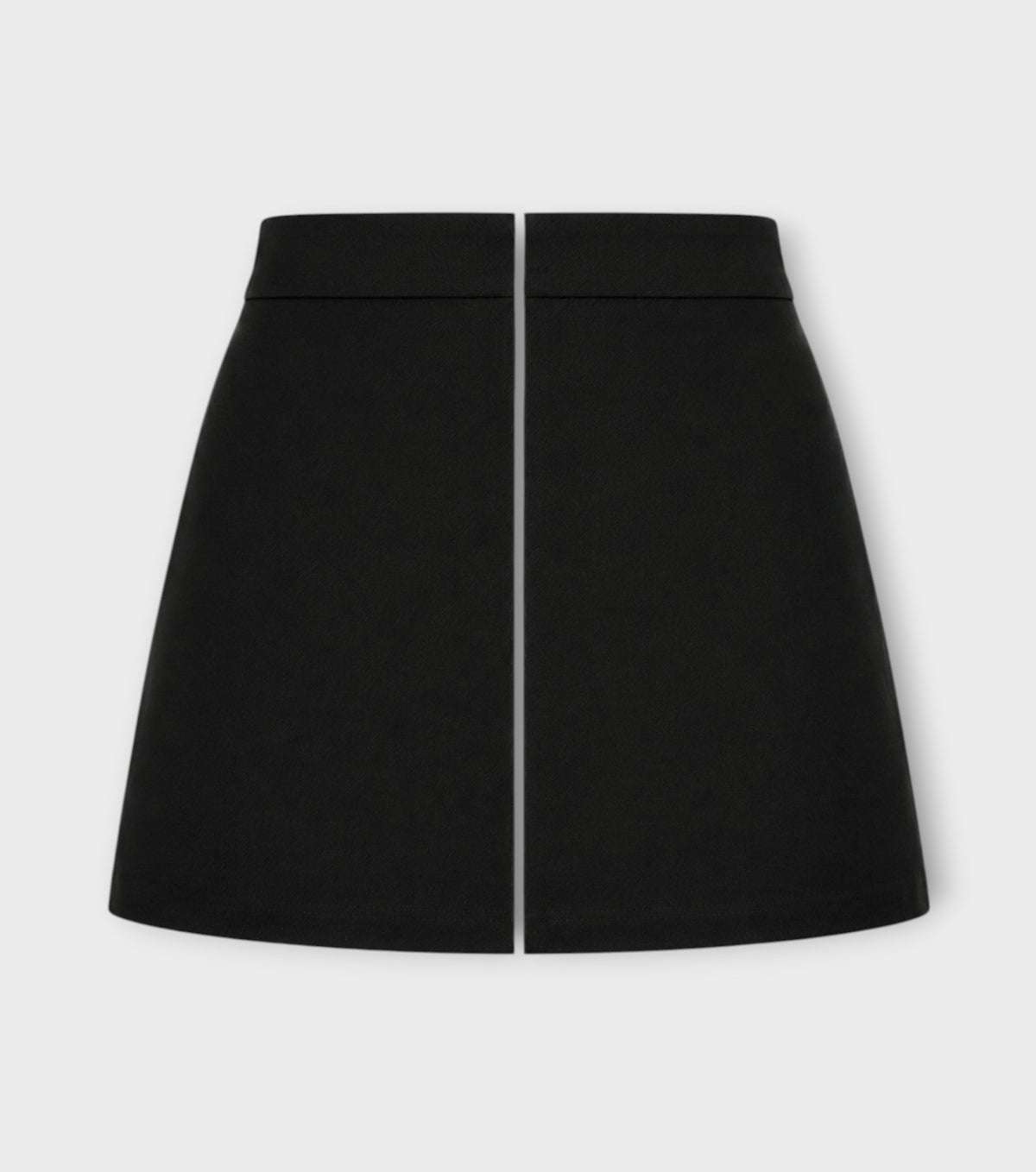REFLECTIVE LINED SKIRT | Black
