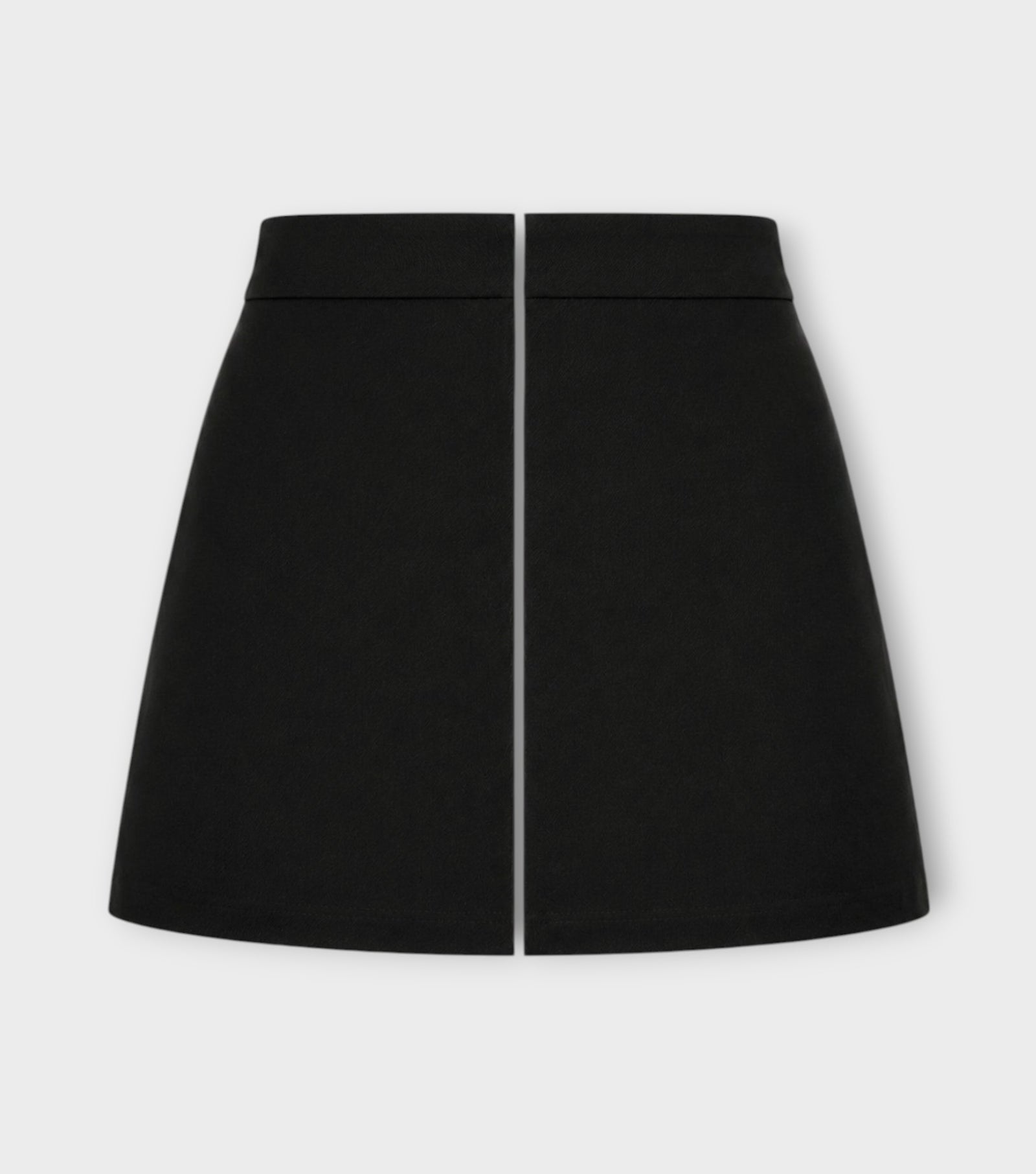 REFLECTIVE LINED SKIRT | Black