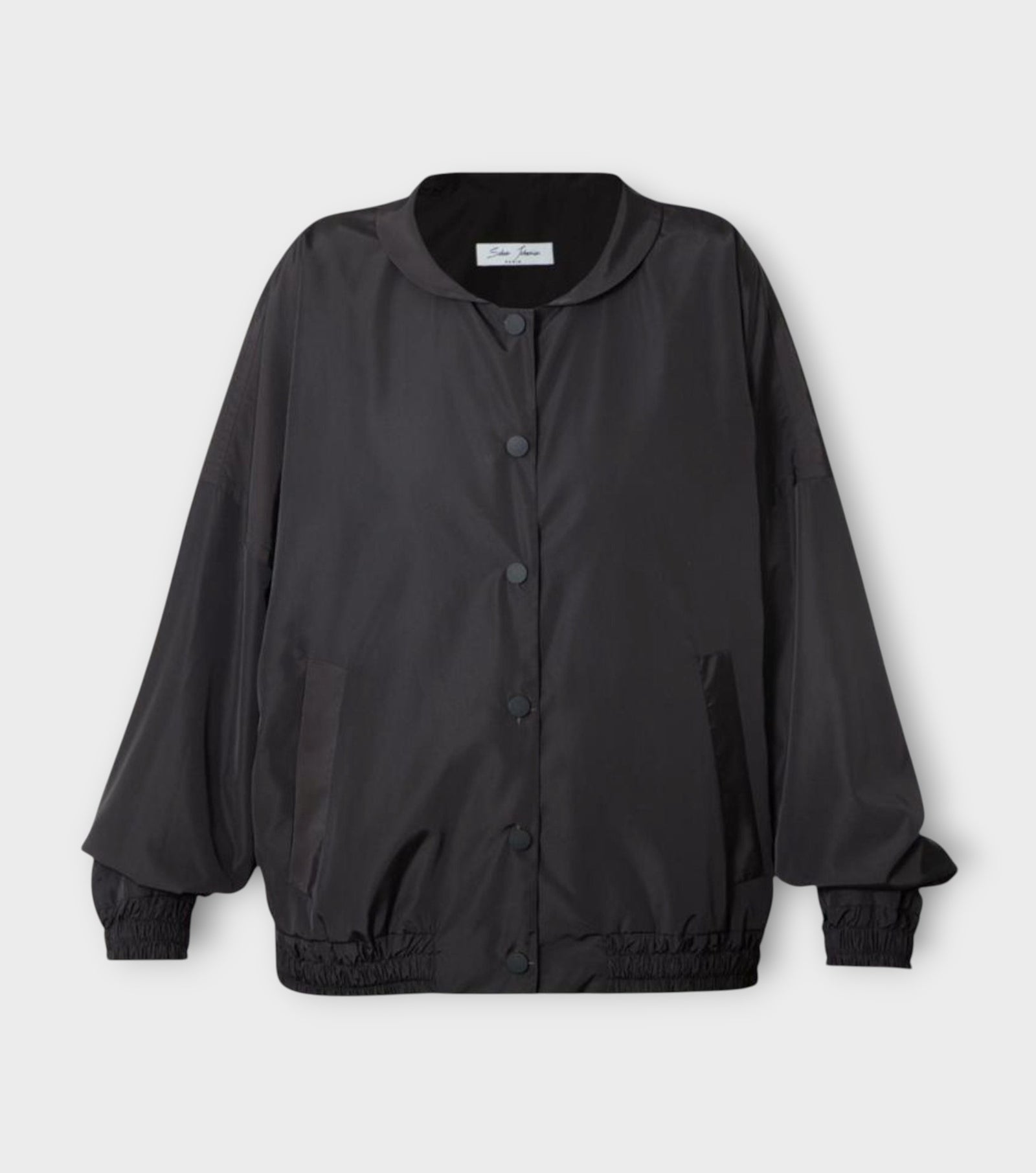 Black Embroidered Bomber Jacket | PR Sample