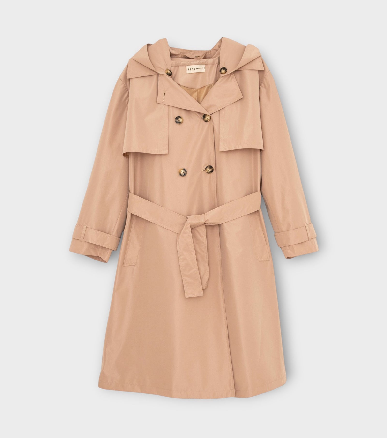 Beige Bronx Trench Coat