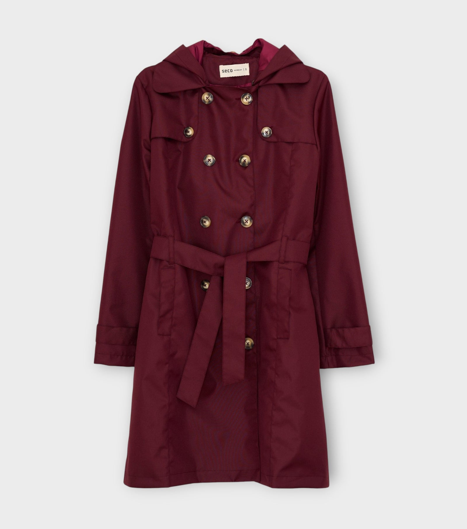 Purple Manhattan Trench Coat