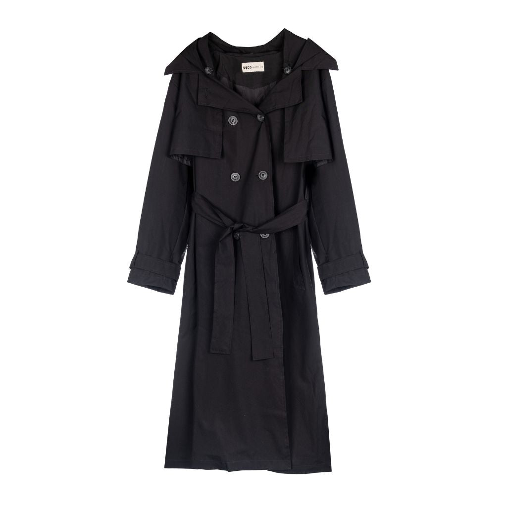 SECO - Bronx Trench Coat | Black, buy at DOORS NYC