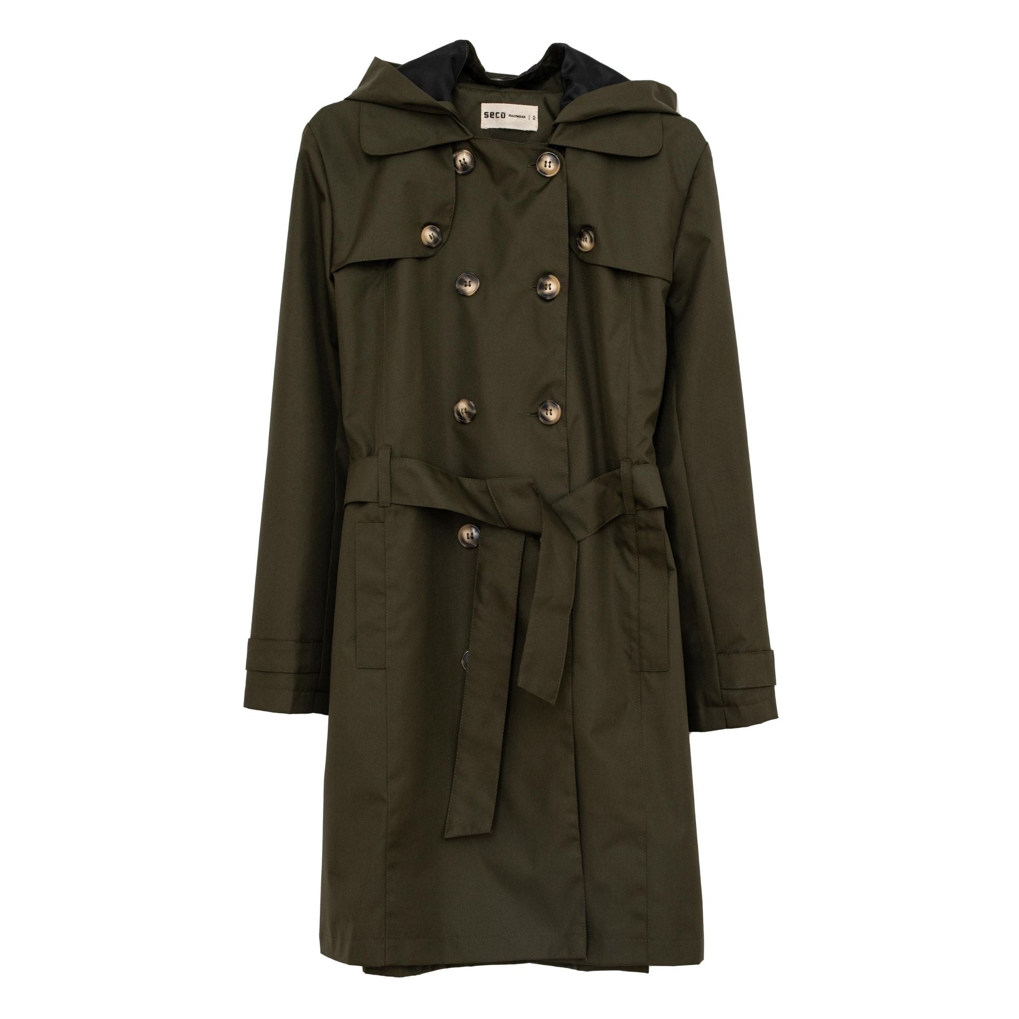 SECO RAINWEAR - Manhattan Trench Coat Military | DOORS NYC