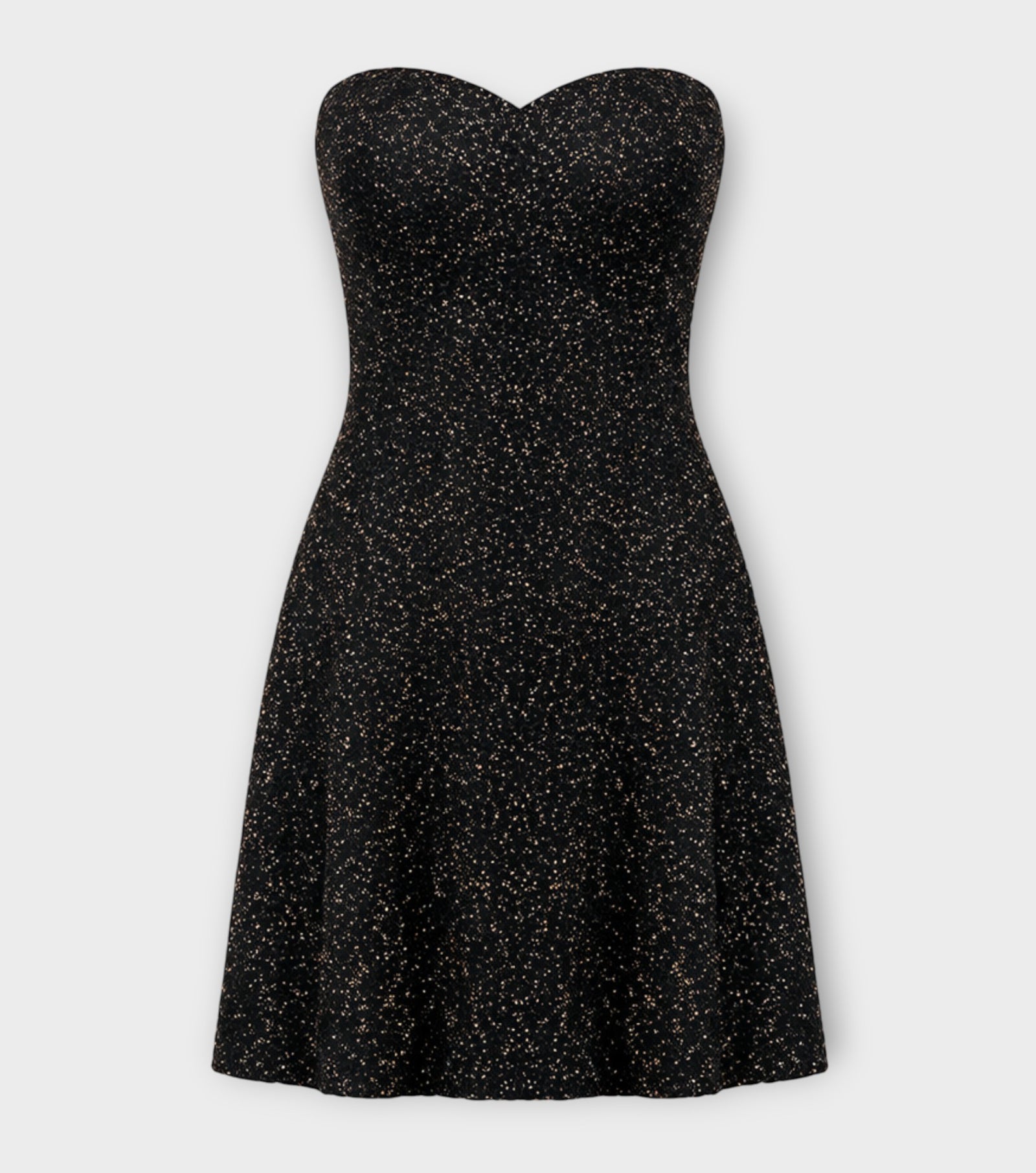 Midnight Hand-Beaded Embellished Mini Dress