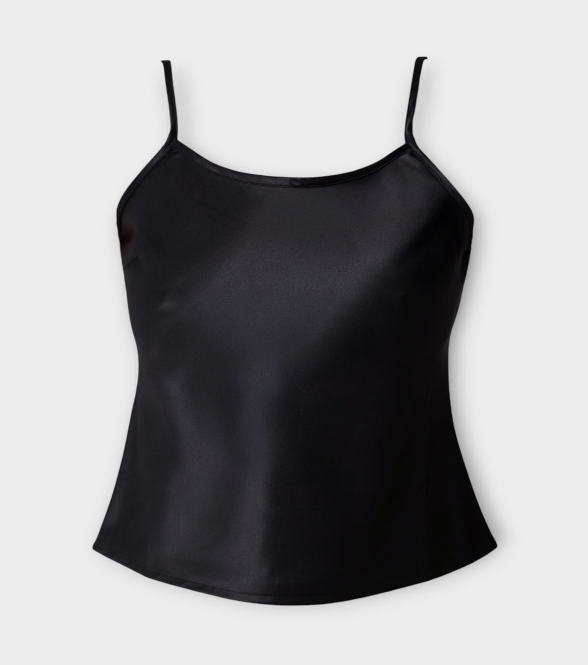 Olivette Satin Top | Black