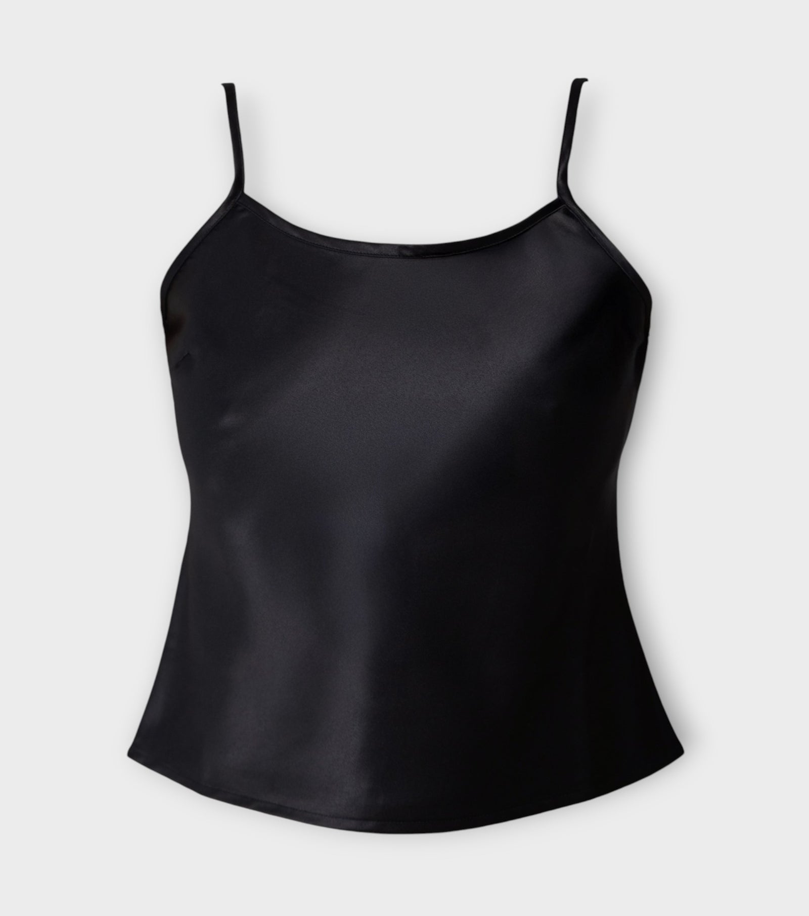 Olivette Satin Top | Black