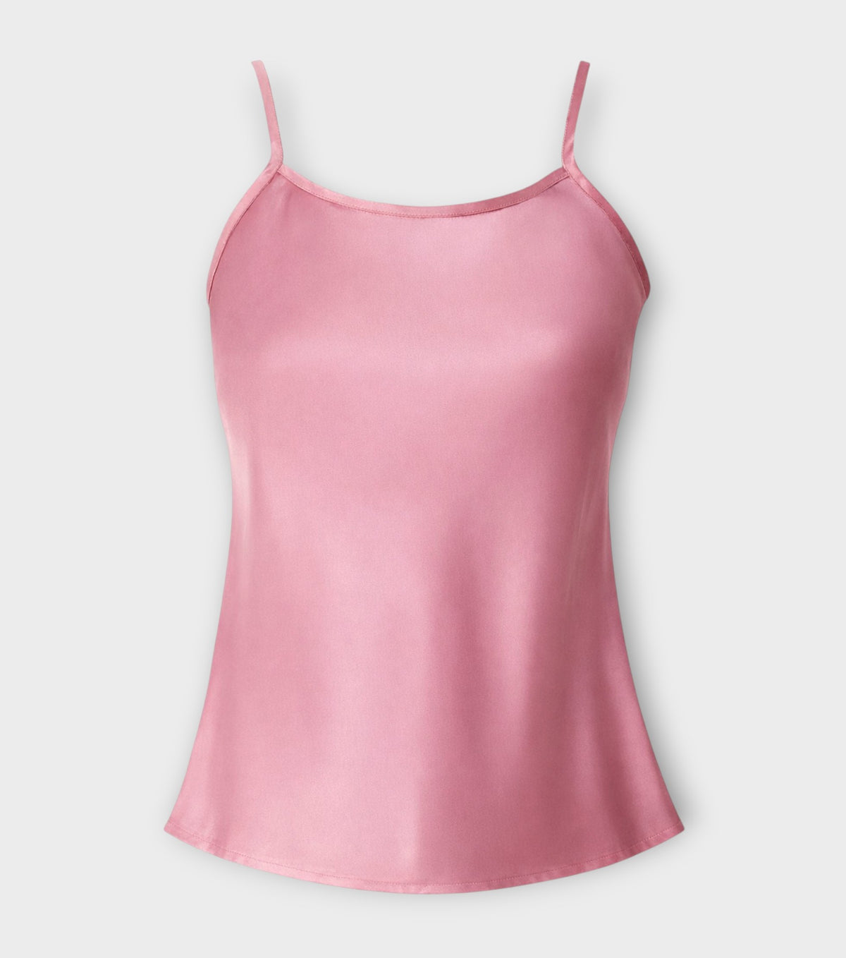 Olivette Satin Top | Blush Pink