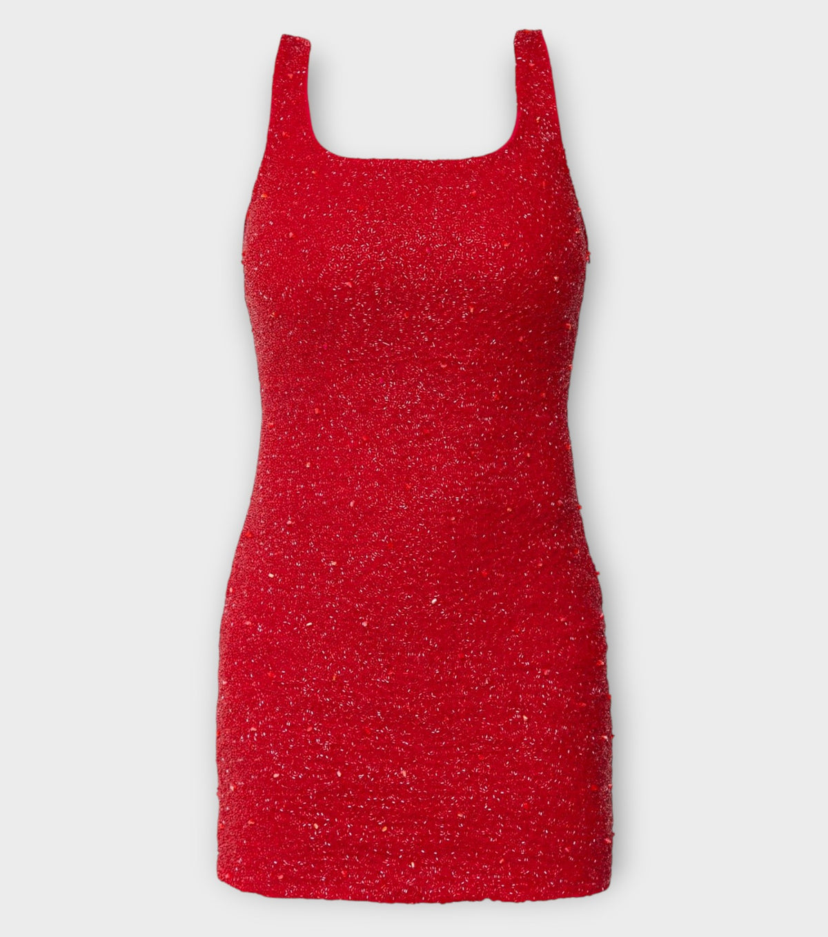 Ruby Hand-Beaded Embellished Mini Dress