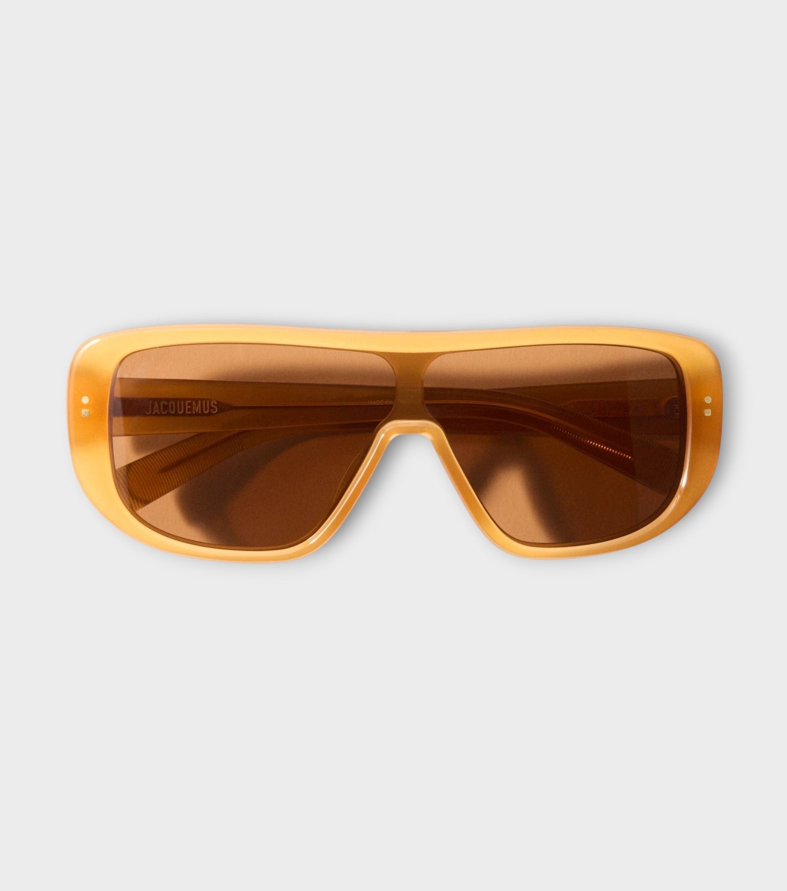 Shield Frame Sunglasses | Caramel