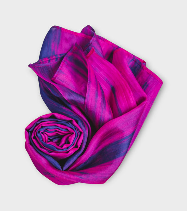 Fuchsia Purple Brushstroke Scarf