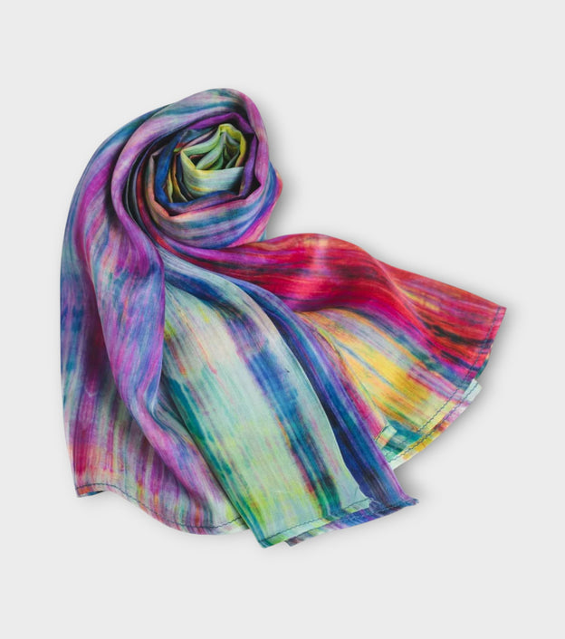Rainbow Brushstroke Scarf