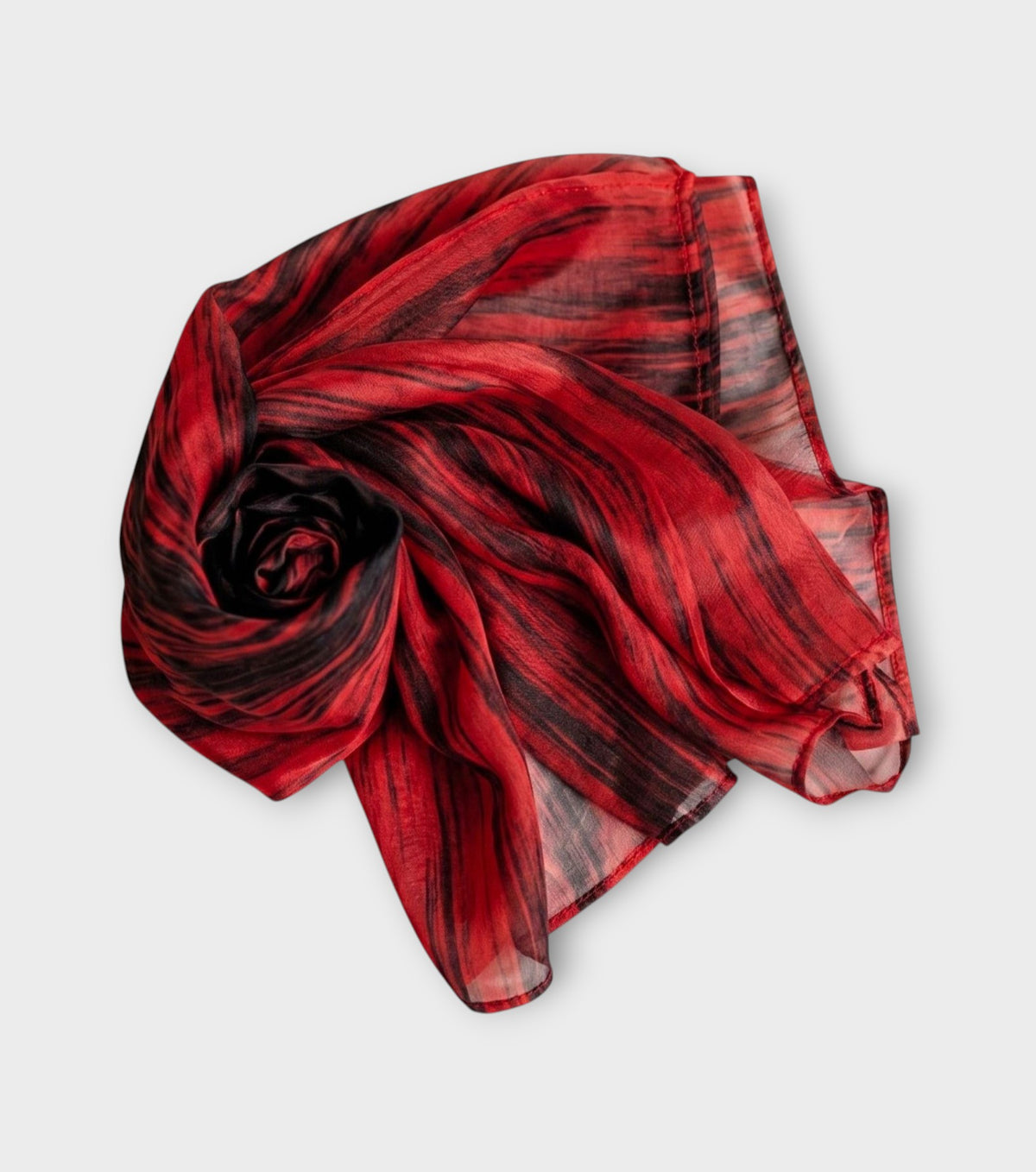 Red Brushstroke Scarf