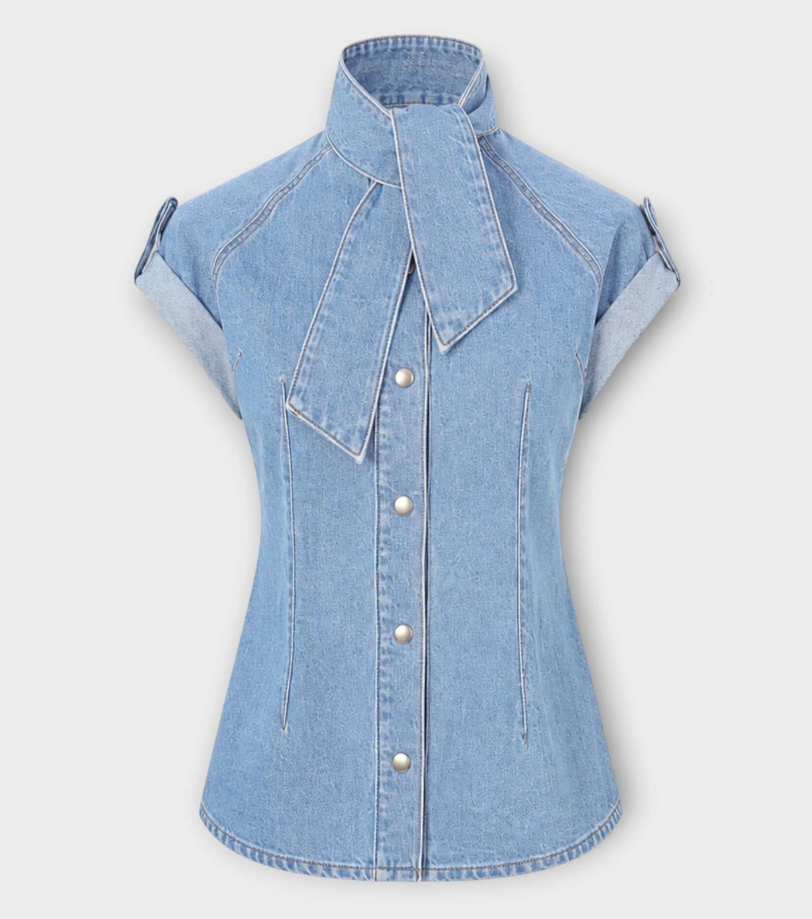 La Chemise Cravate — Light Blue