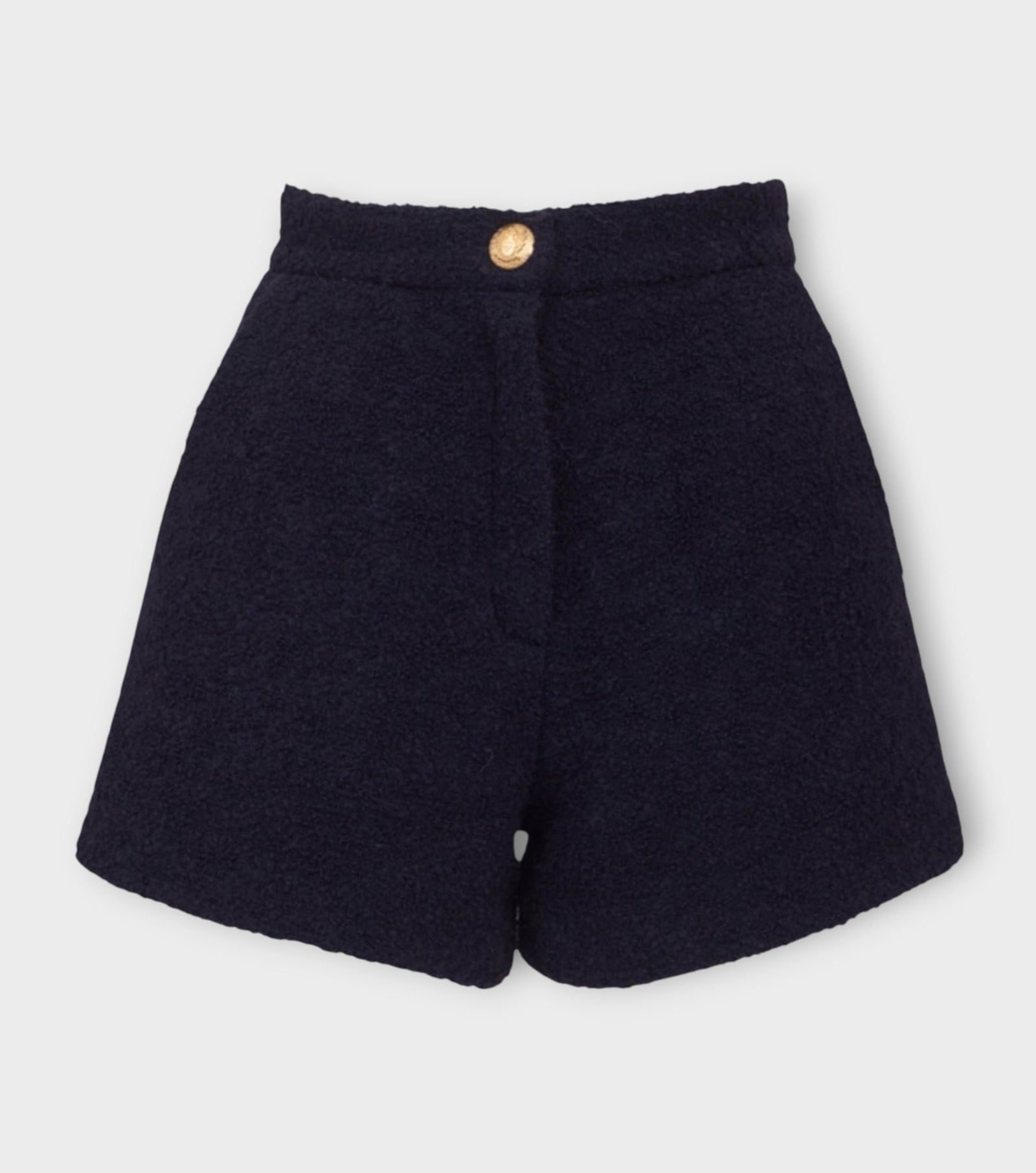Blue Tweed Shorts | PR Sample