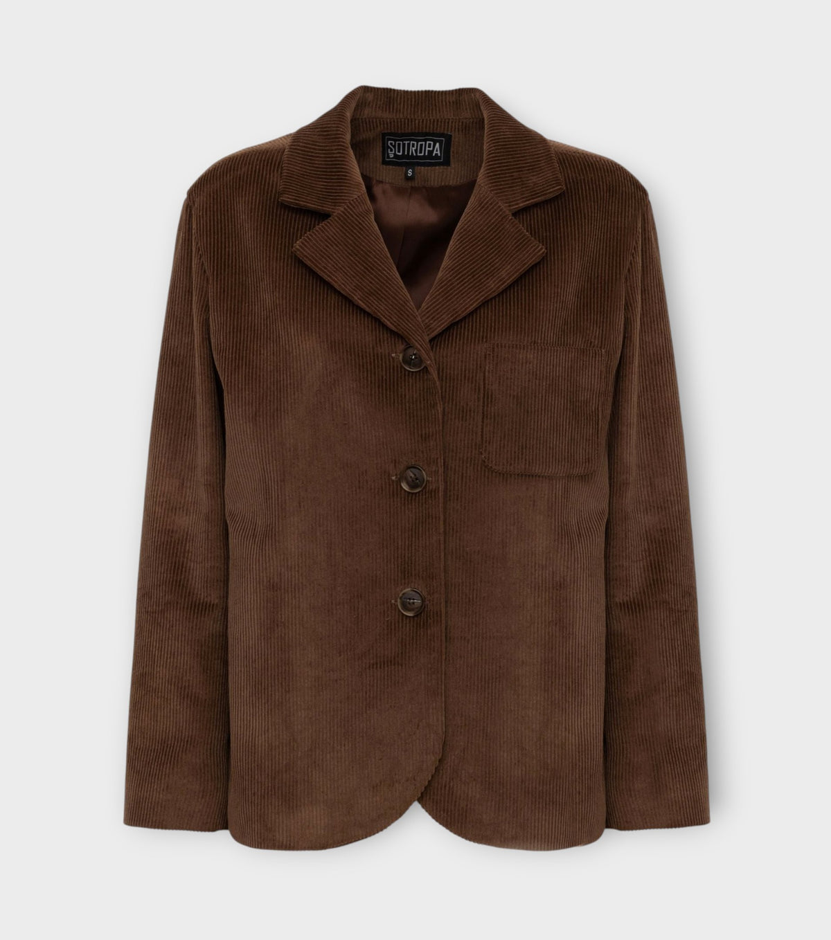 Velvet Blazer | Brown