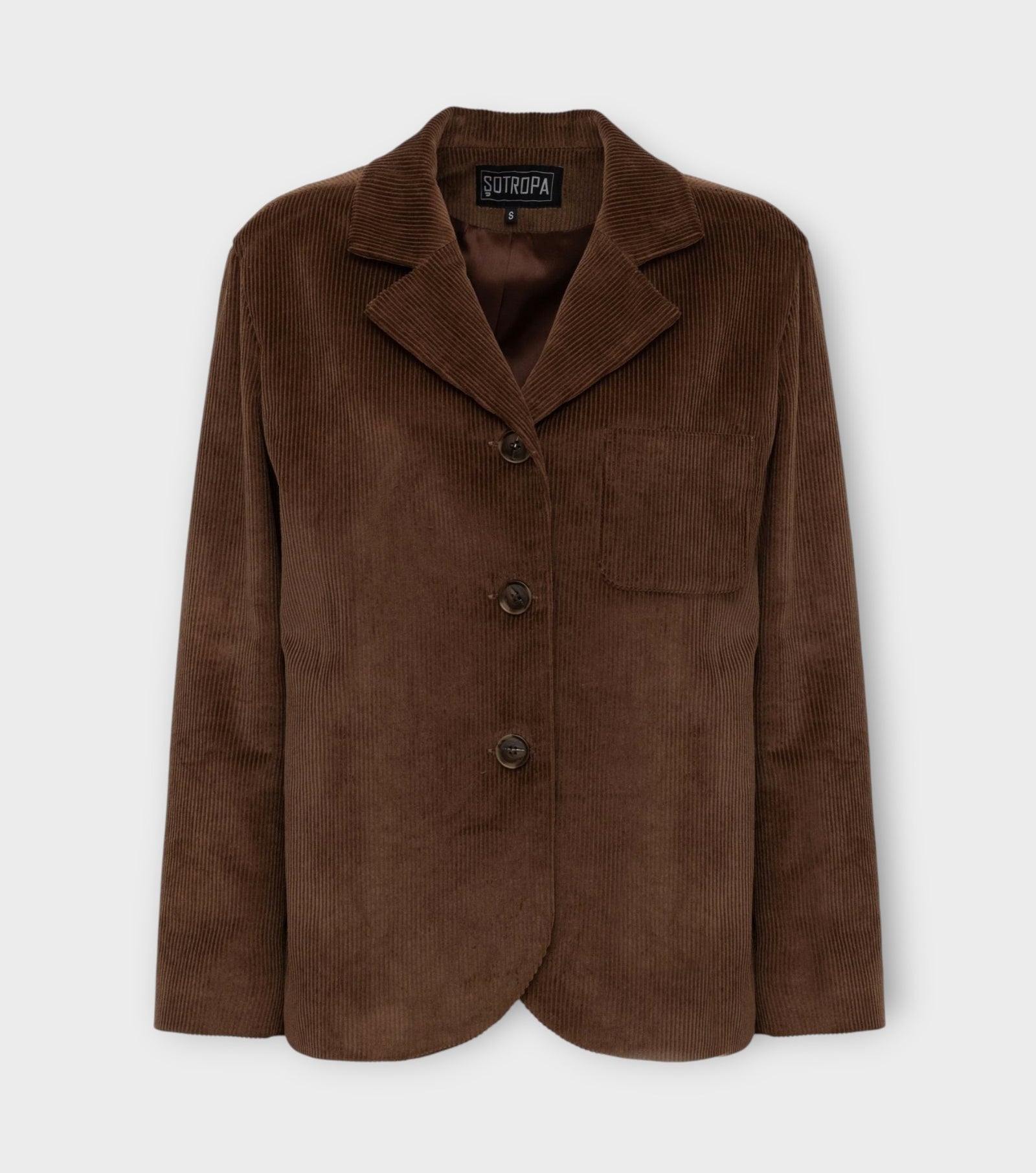 Velvet Blazer | Brown