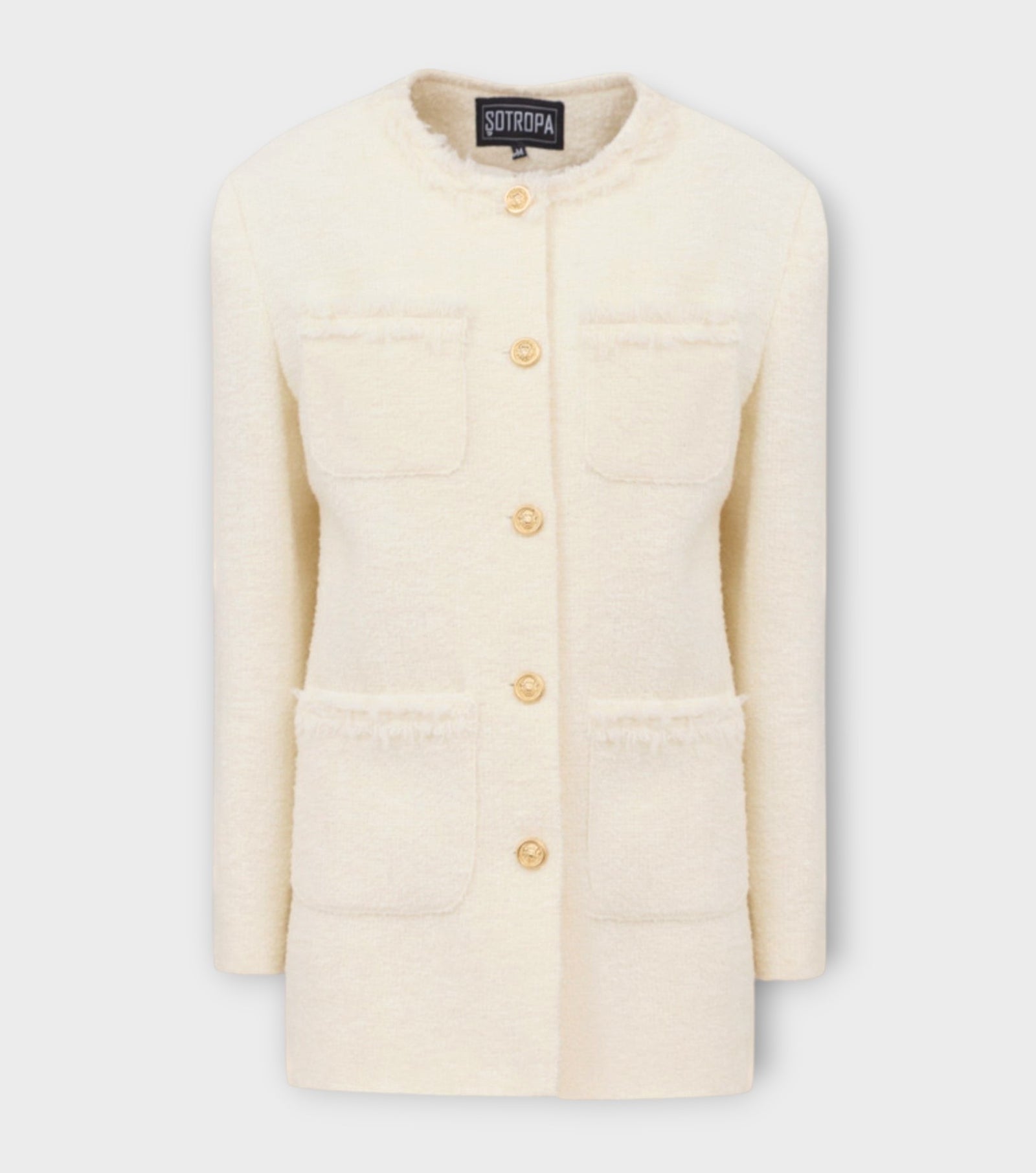 White Tweed Blazer | PR Sample