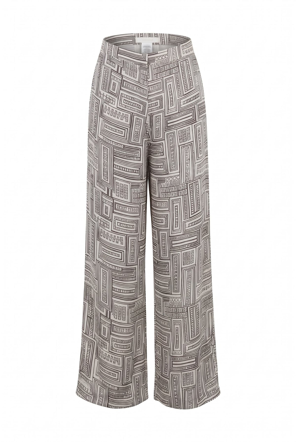 IEVA - Black White Printed Trousers, buy at DOORS NYC