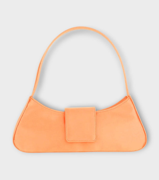 Rosie Satin Shoulder Bag | Orange
