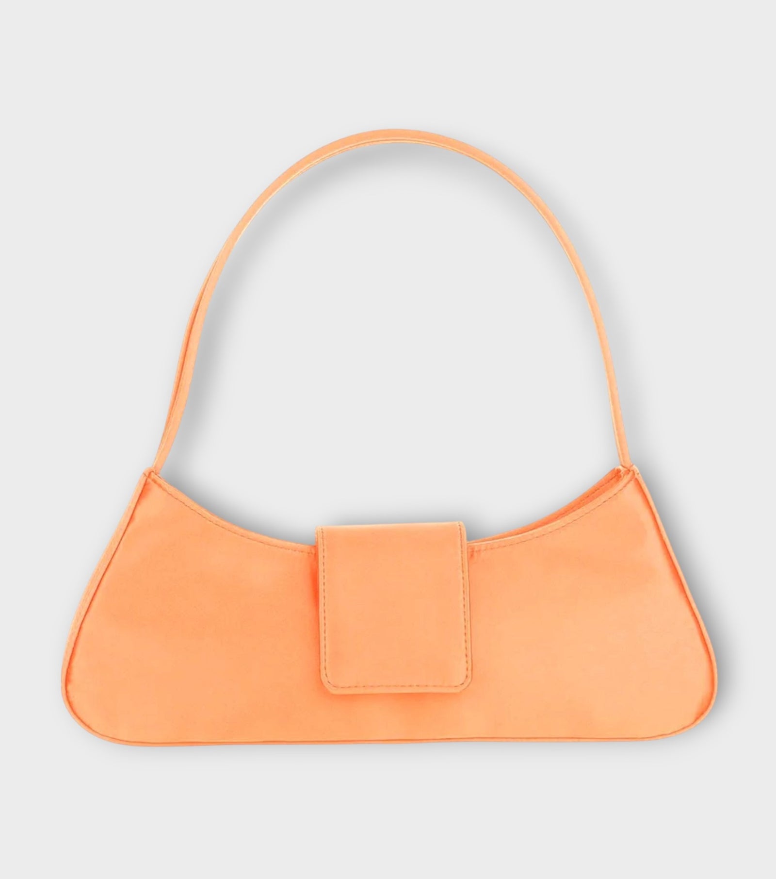 Rosie Satin Shoulder Bag | Orange