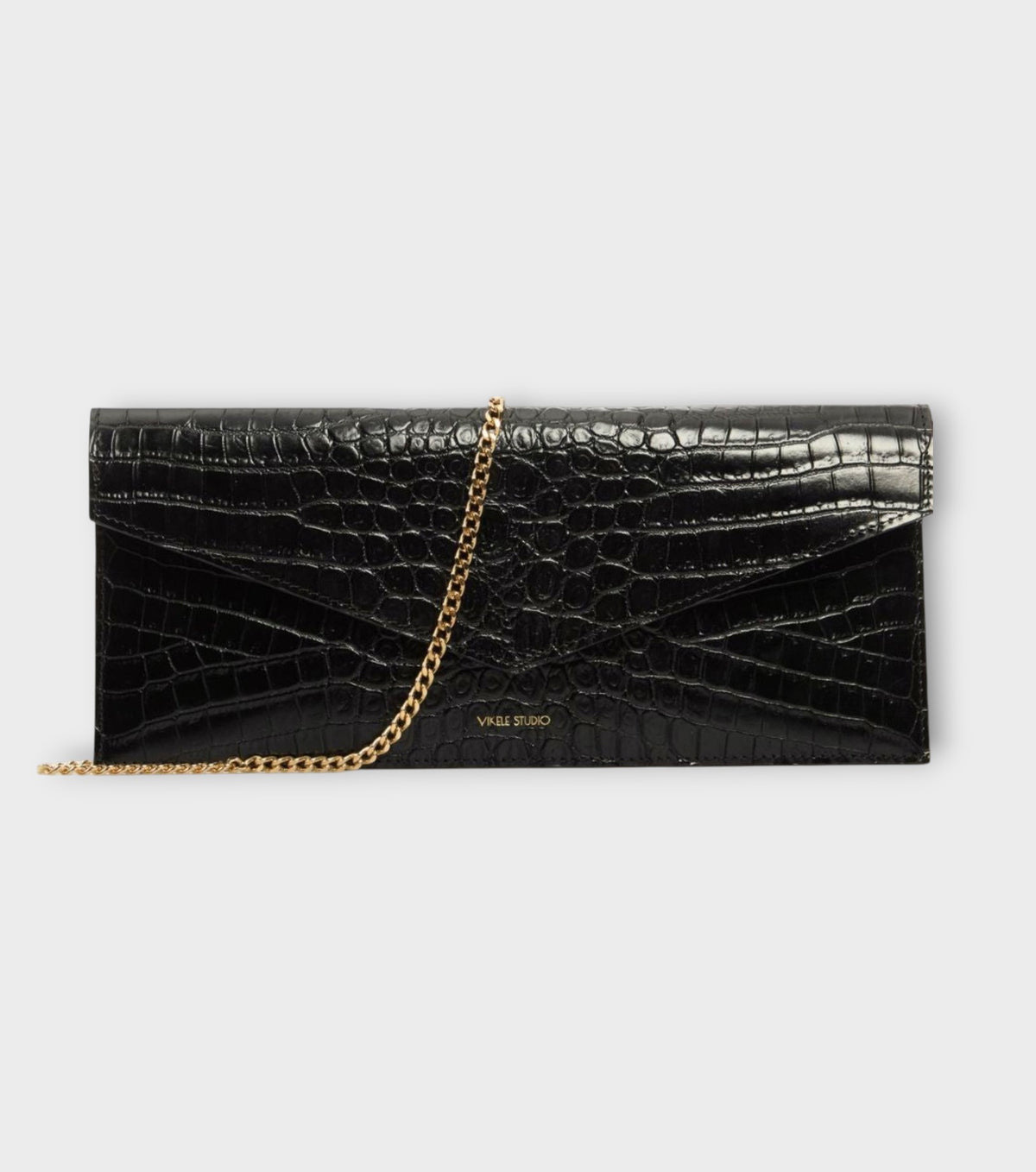 Opera Croco Clutch | Black