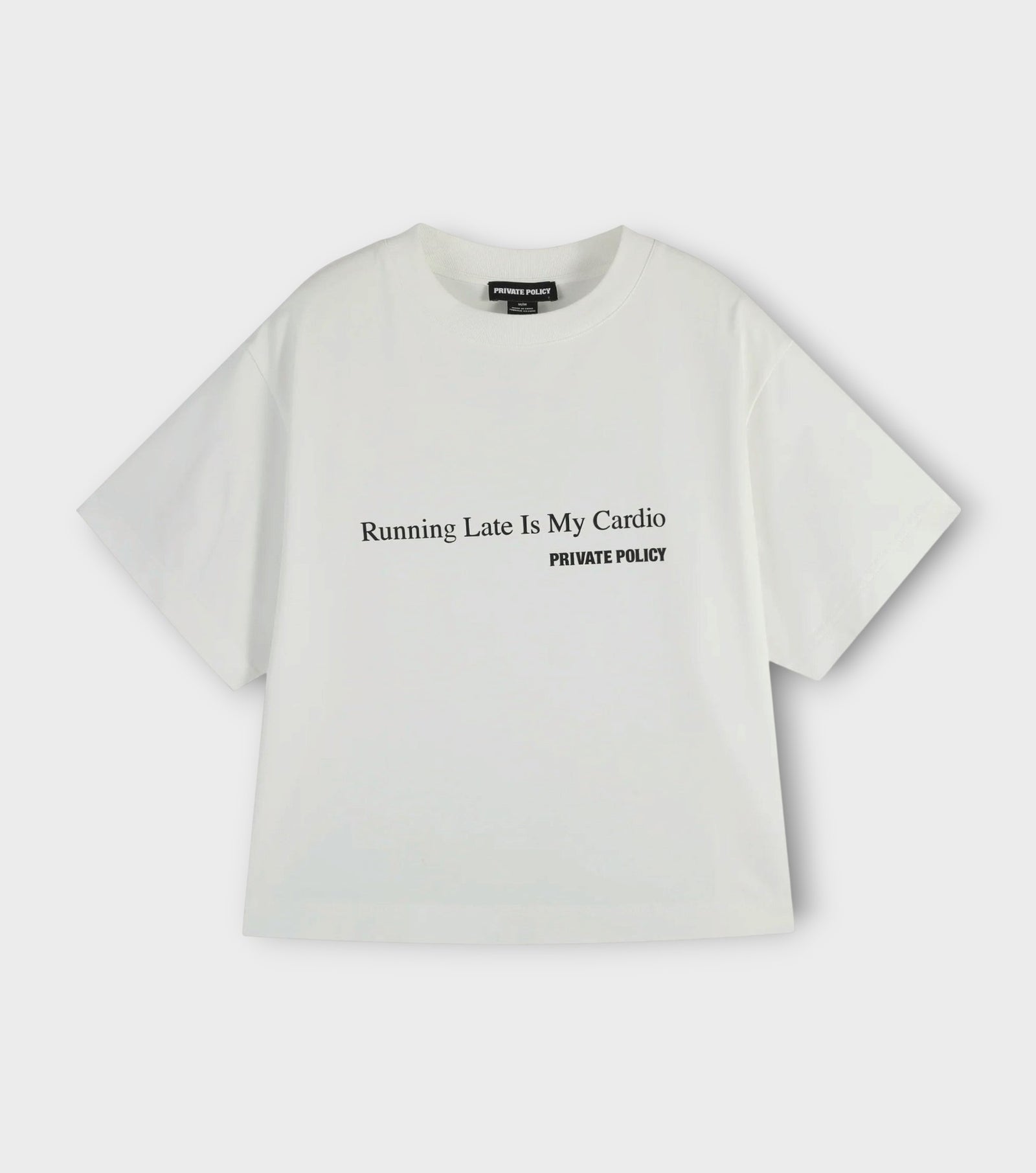 White Graphic Slogan T-Shirt