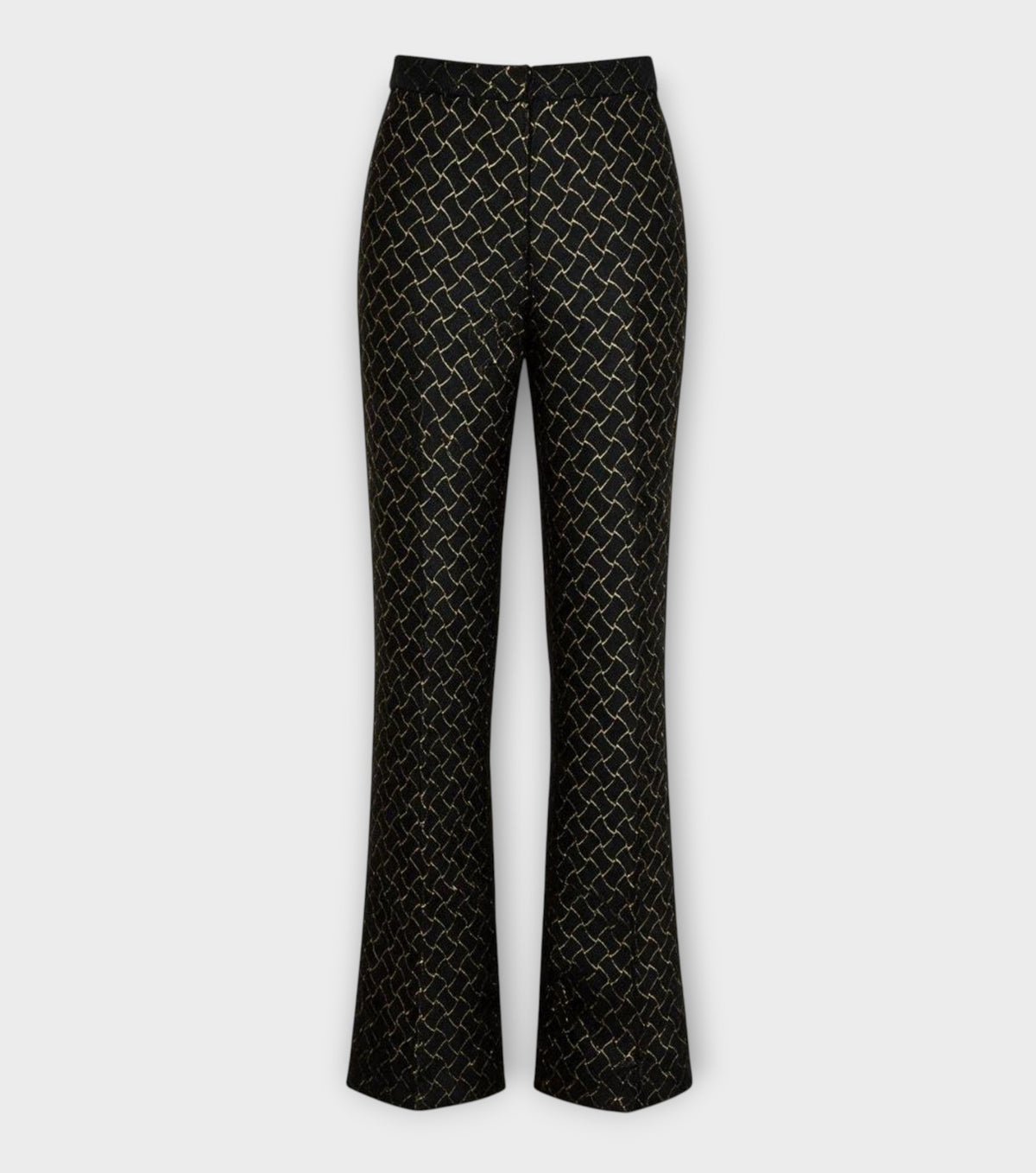 Gold Jacquard Trousers
