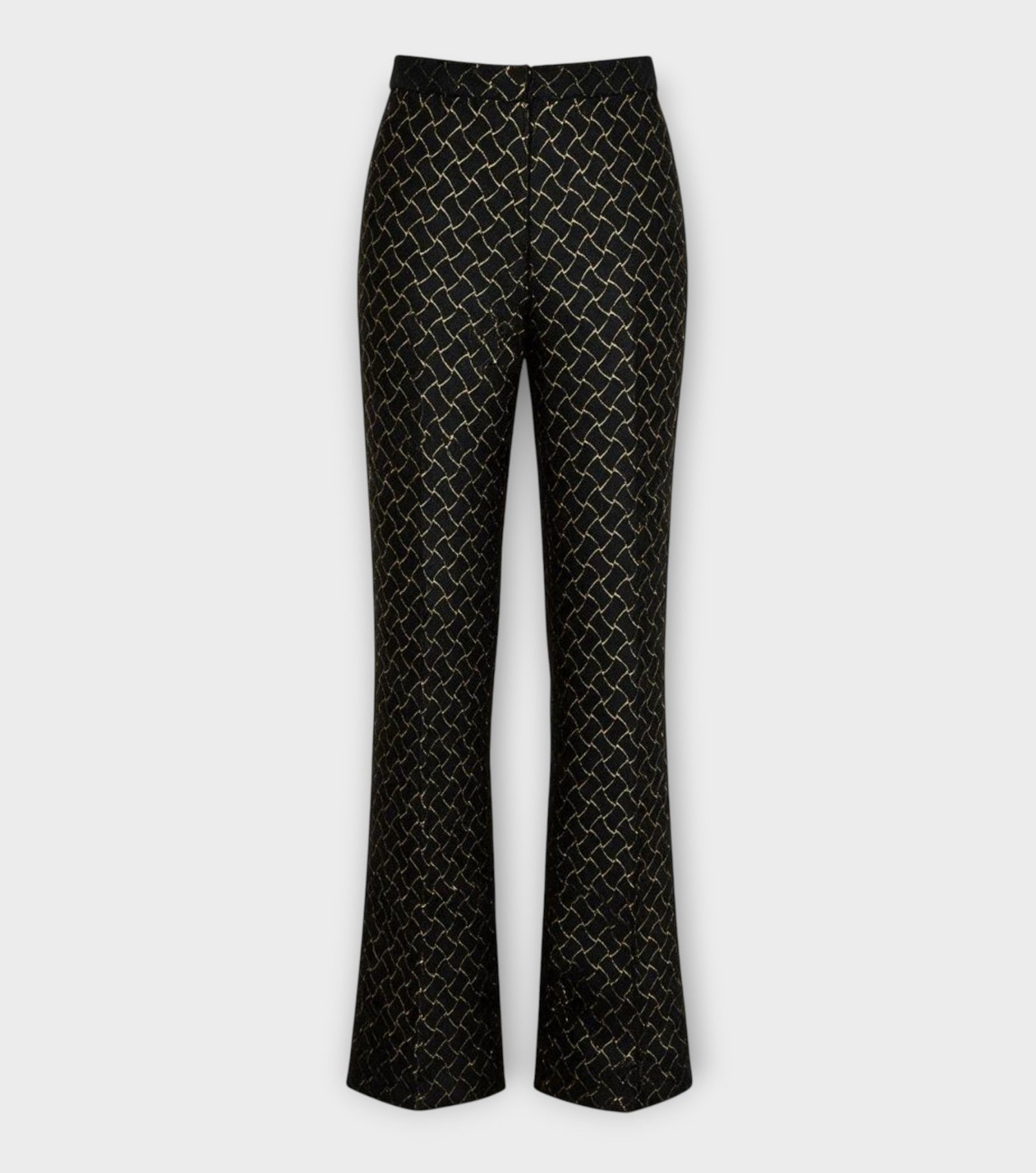 Gold Jacquard Trousers