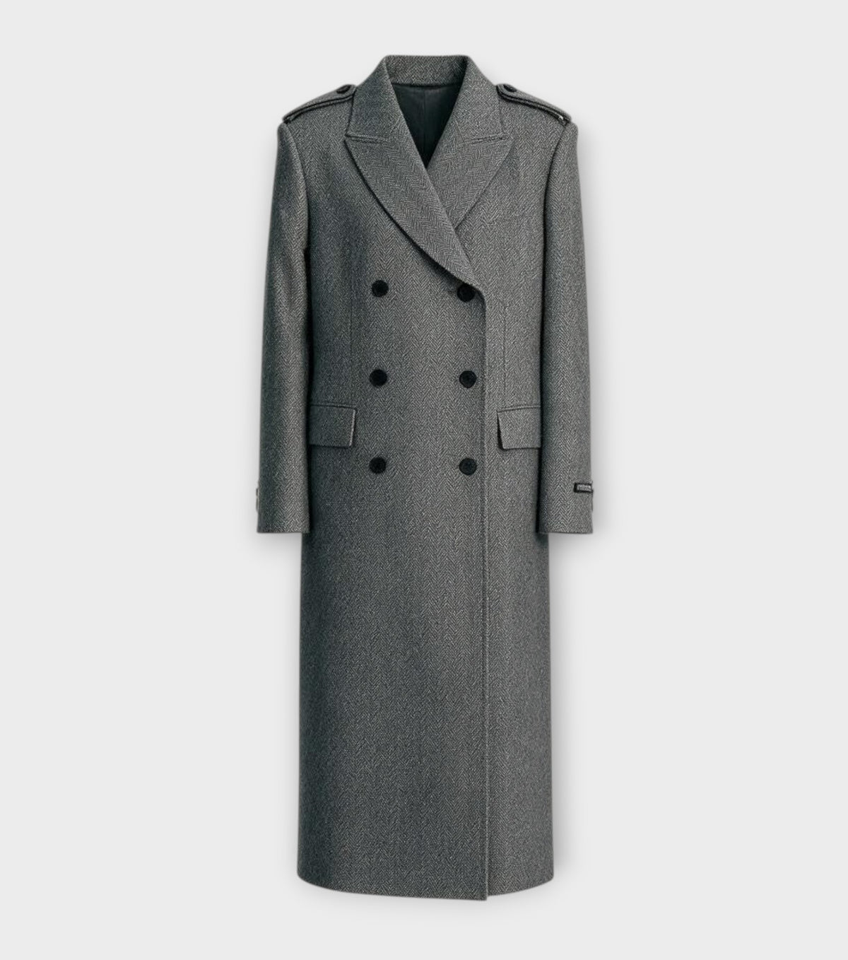 Herringbone Coat | Gray