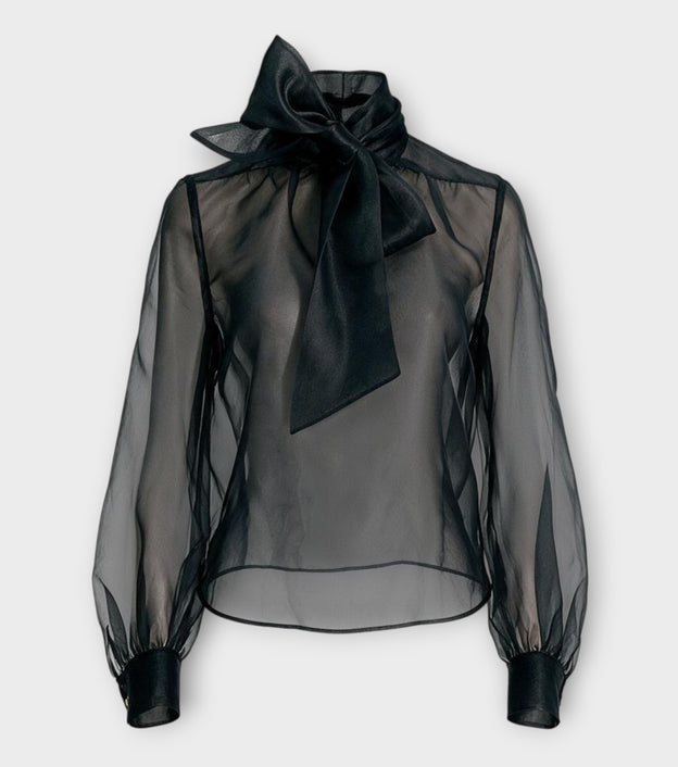 Organza Tie Blouse