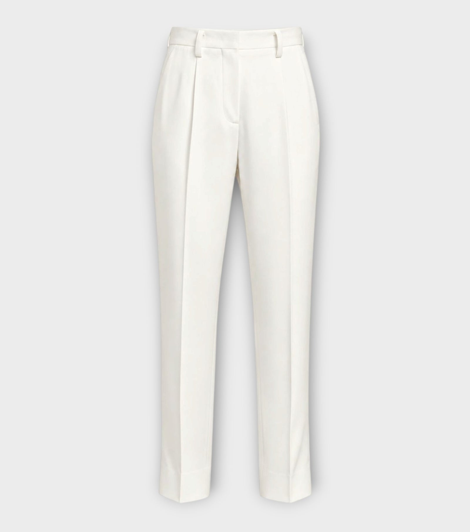 Straight Trousers | White
