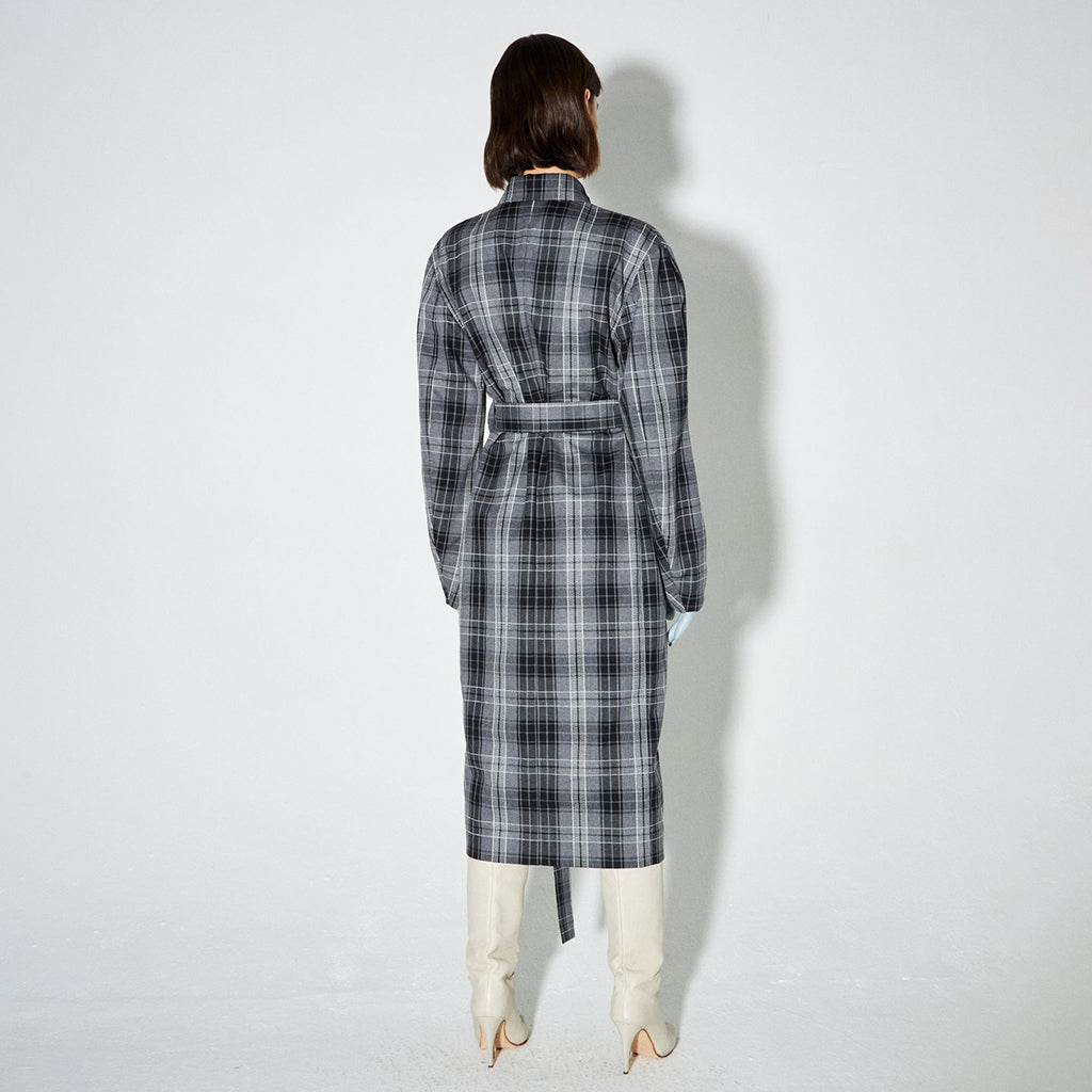 Checked Shirt Dress