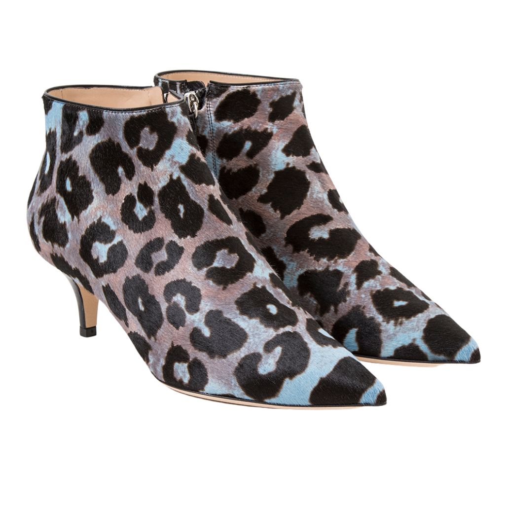 SCLARANDIS - Greta Blue Haircalf Boots, buy at DOORS NYC